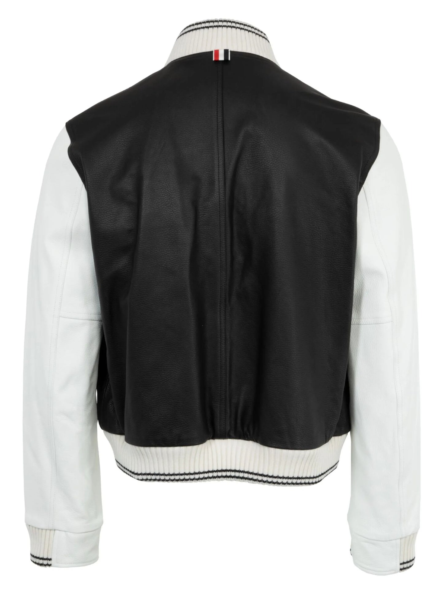 leather varsity jacket