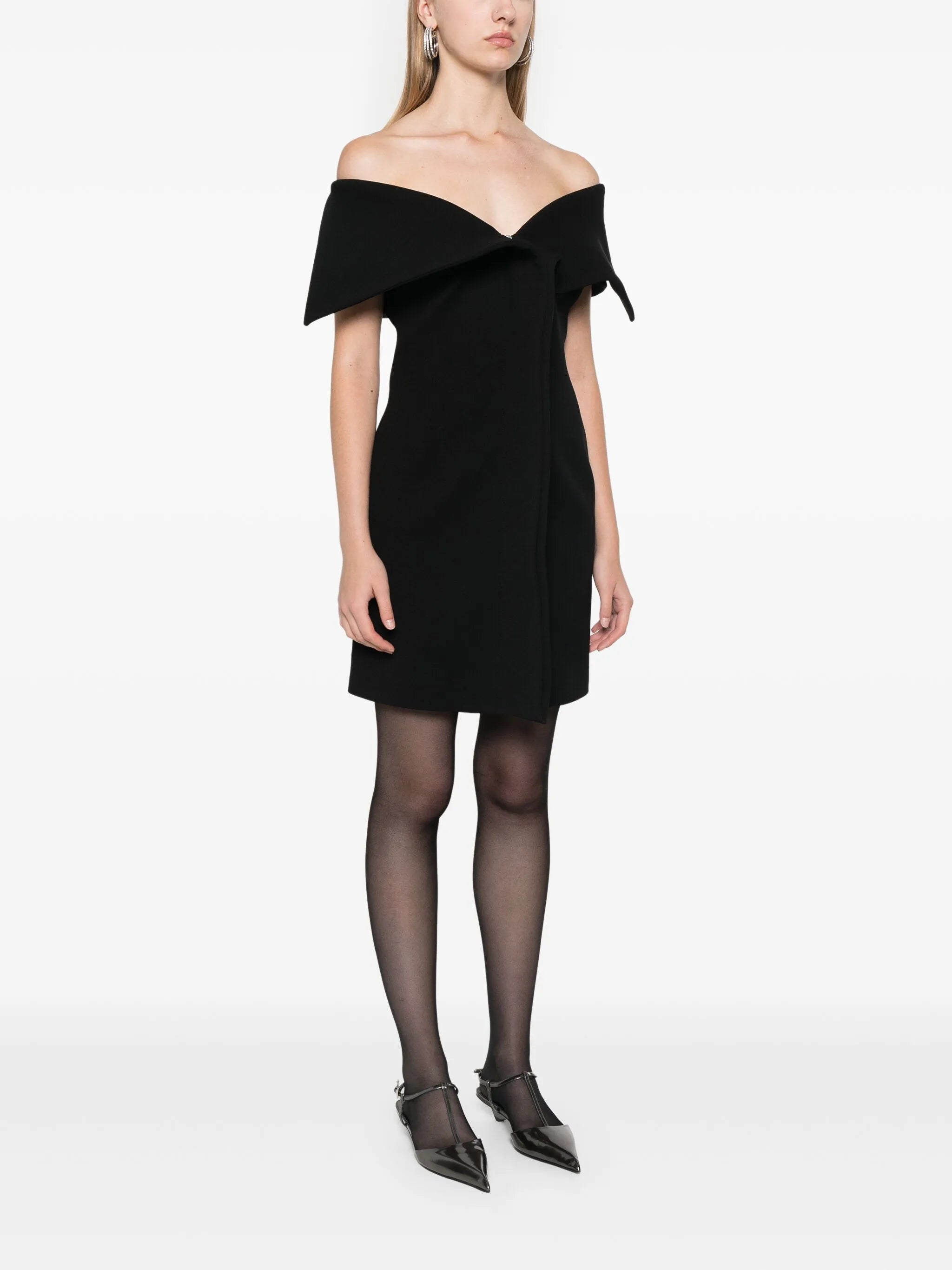 off-shoulder mini dress