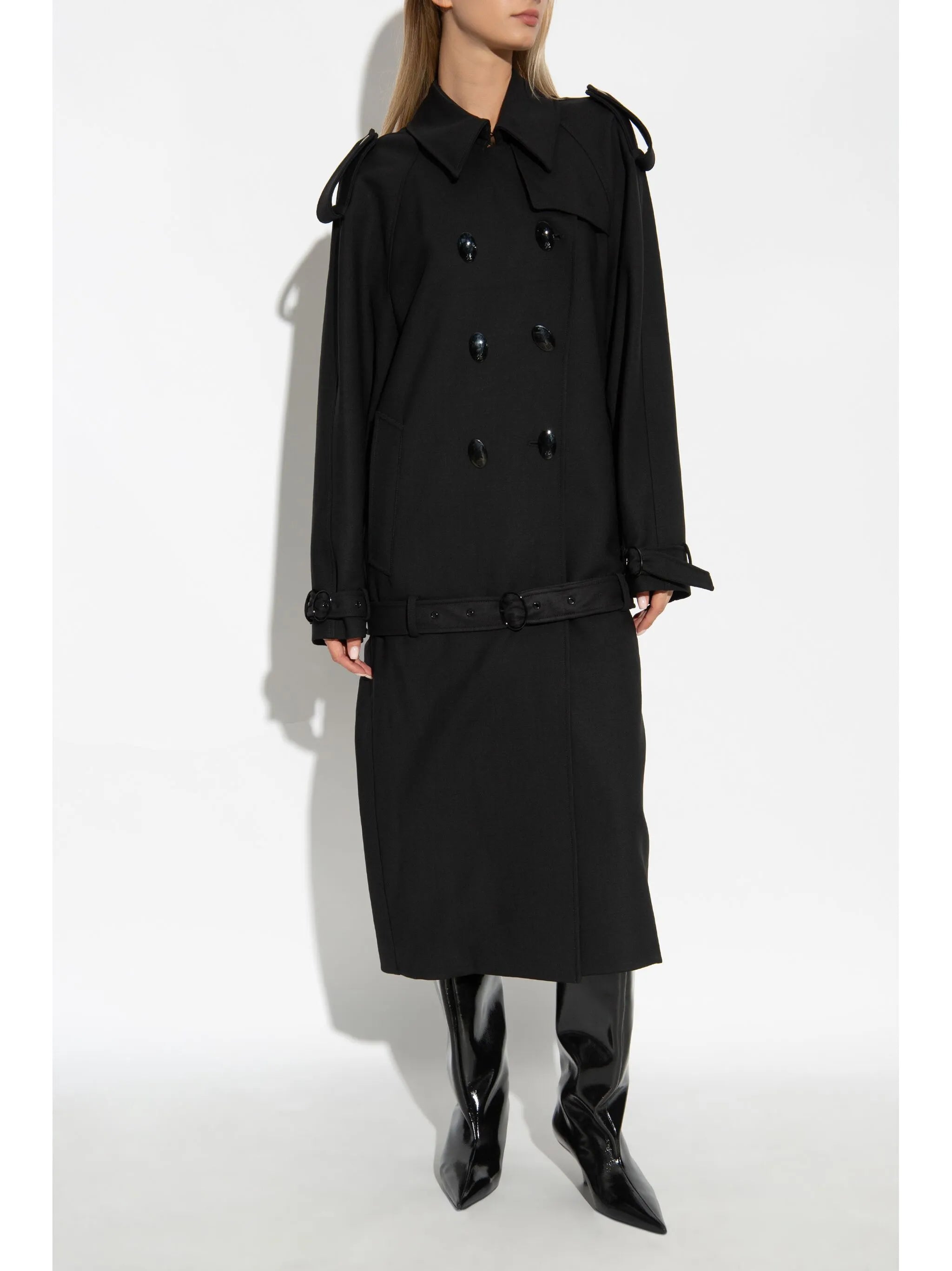 double-breasted coat