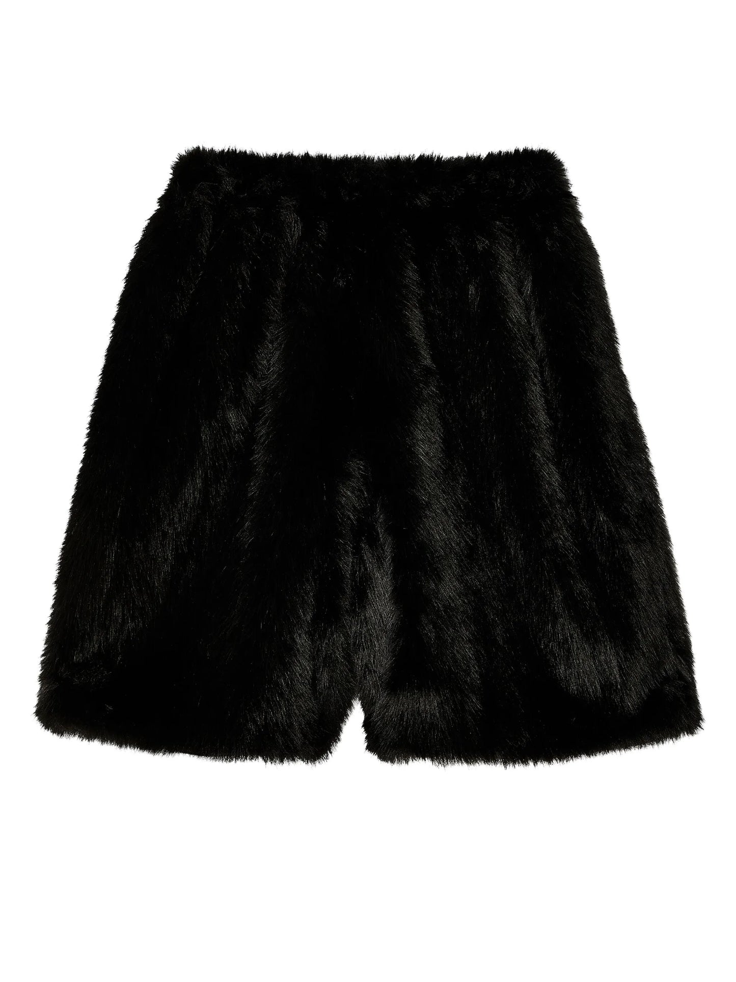 faux-fur boxing shorts