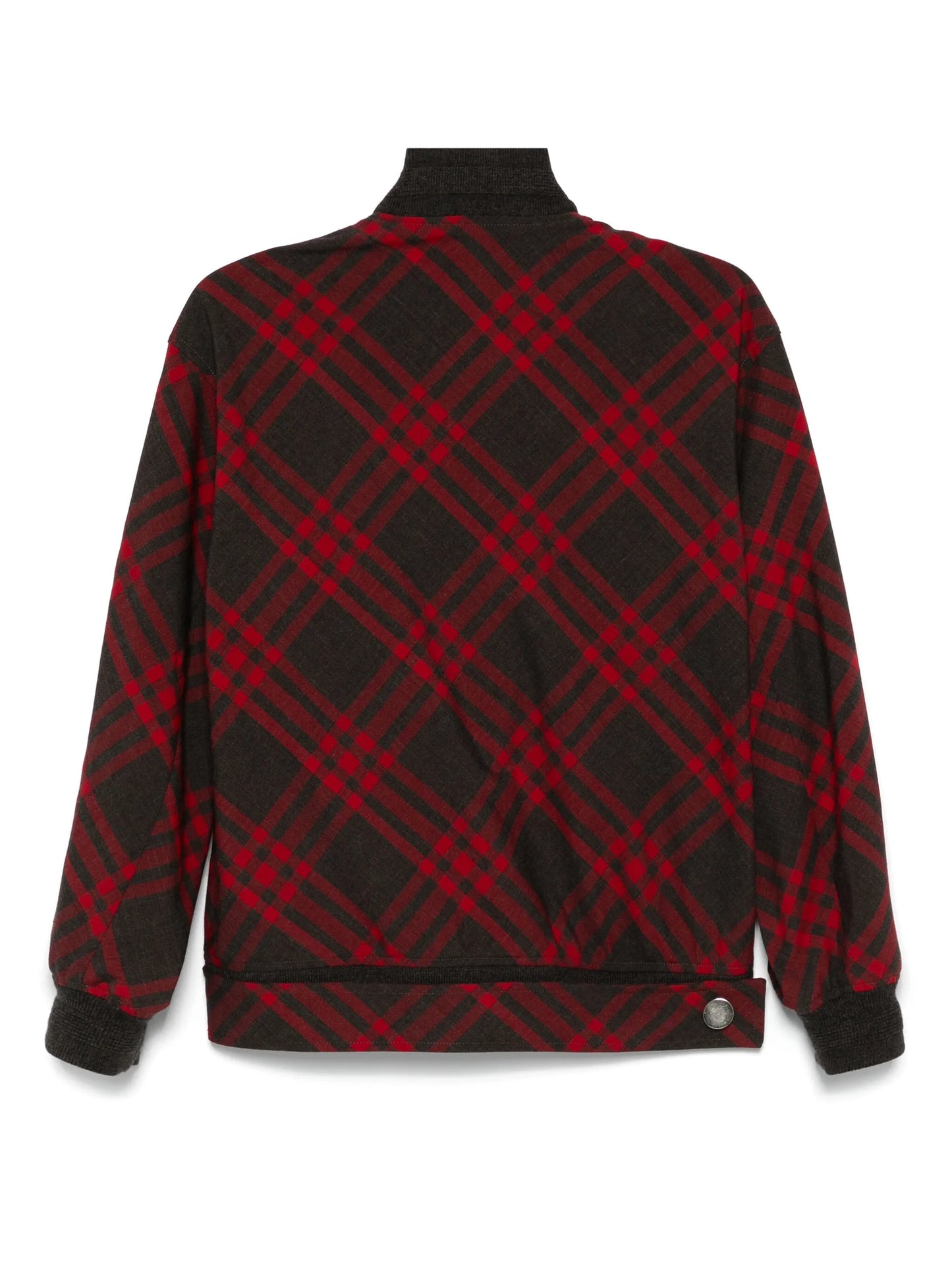 Check bomber jacket