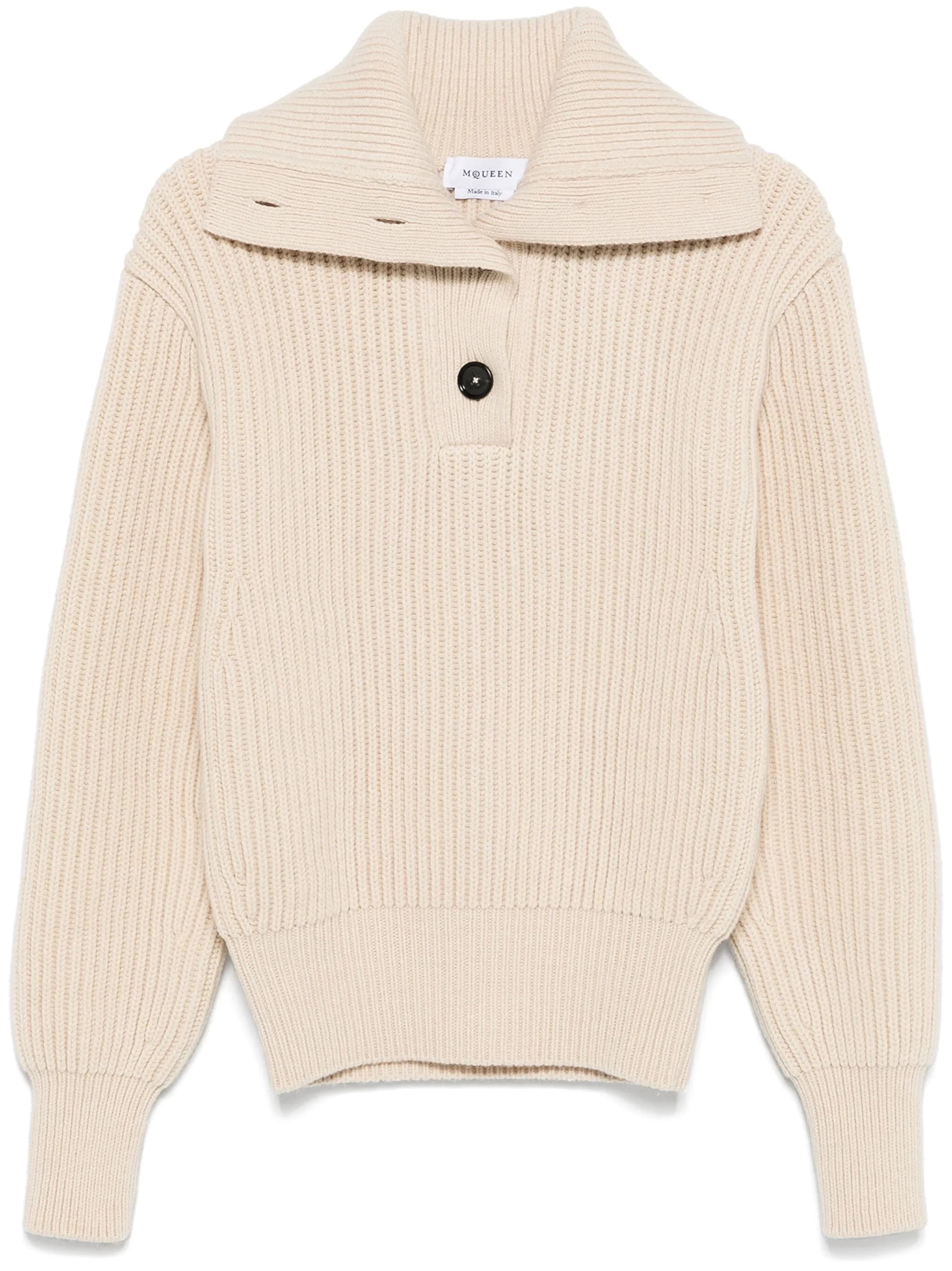 ribbed-knit sweater