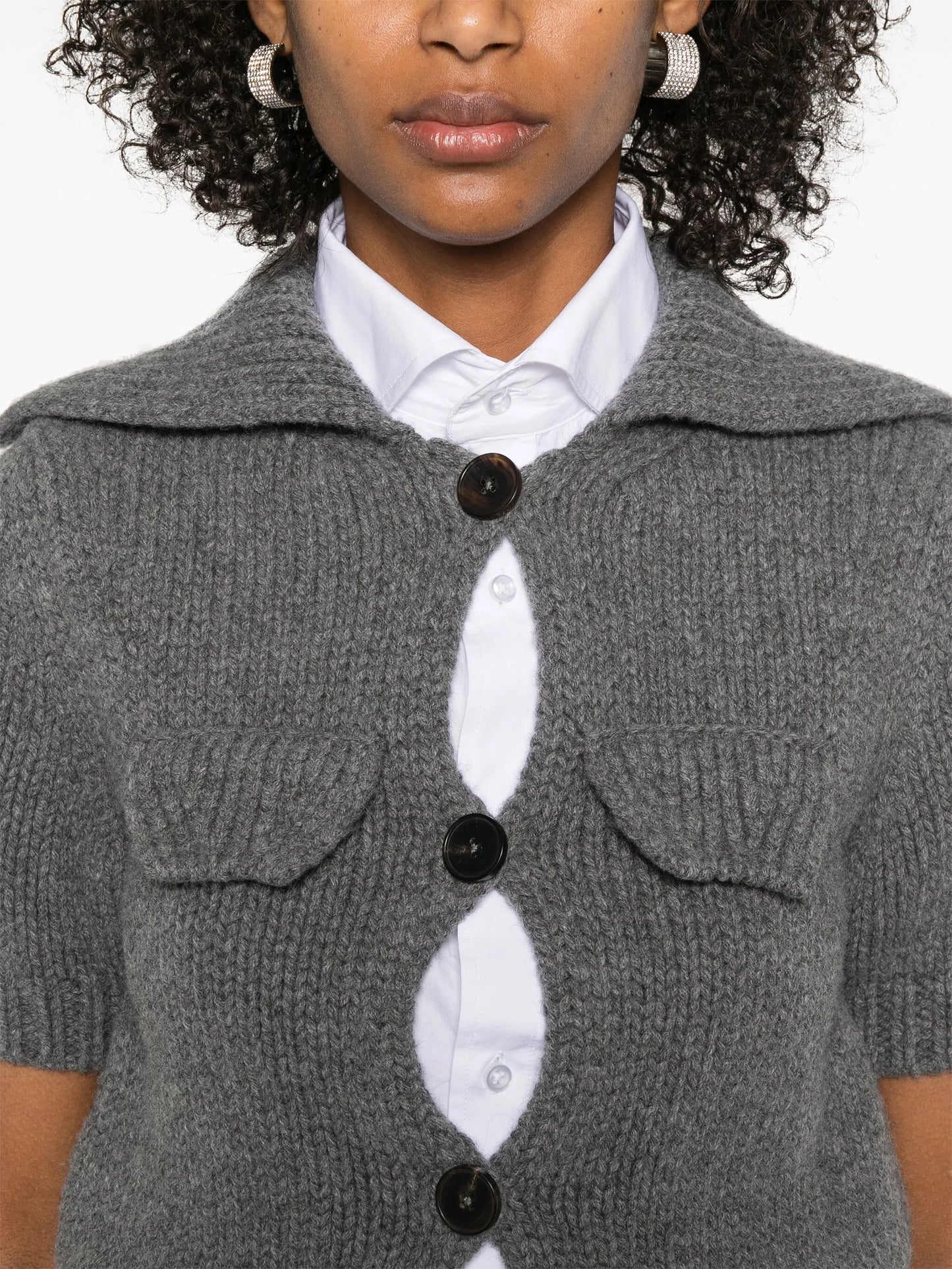 collared cardigan