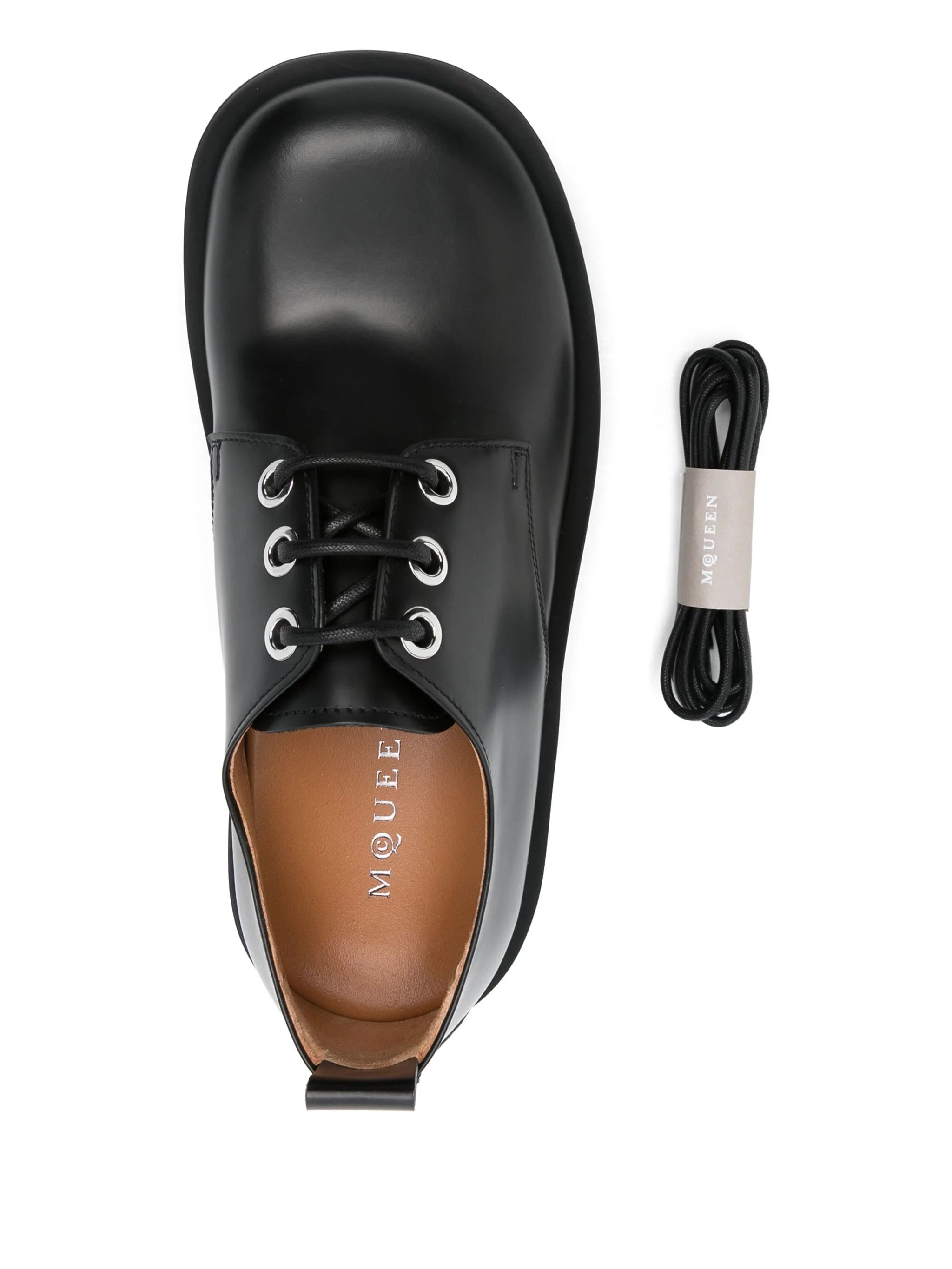 skull-embossed Derby shoes