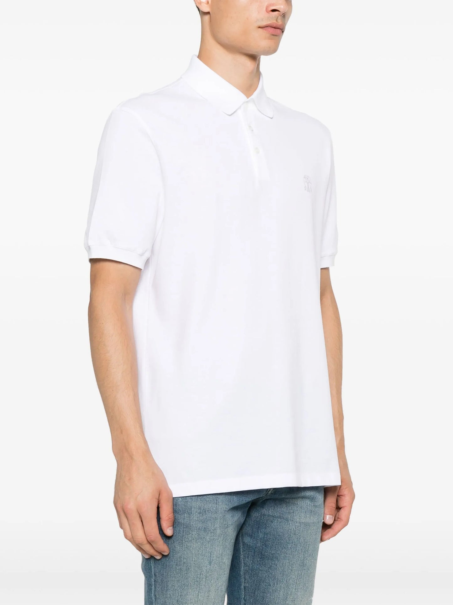 logo-print polo shirt