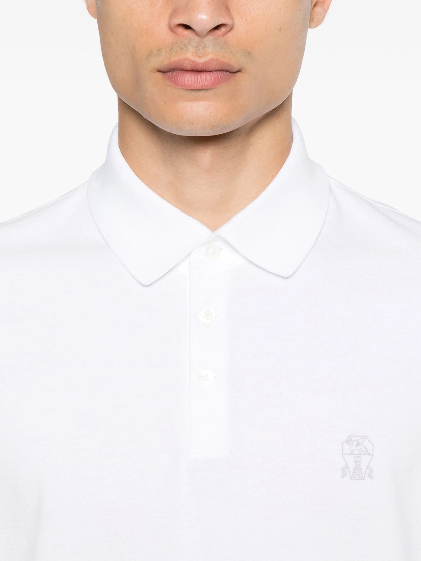logo-print polo shirt