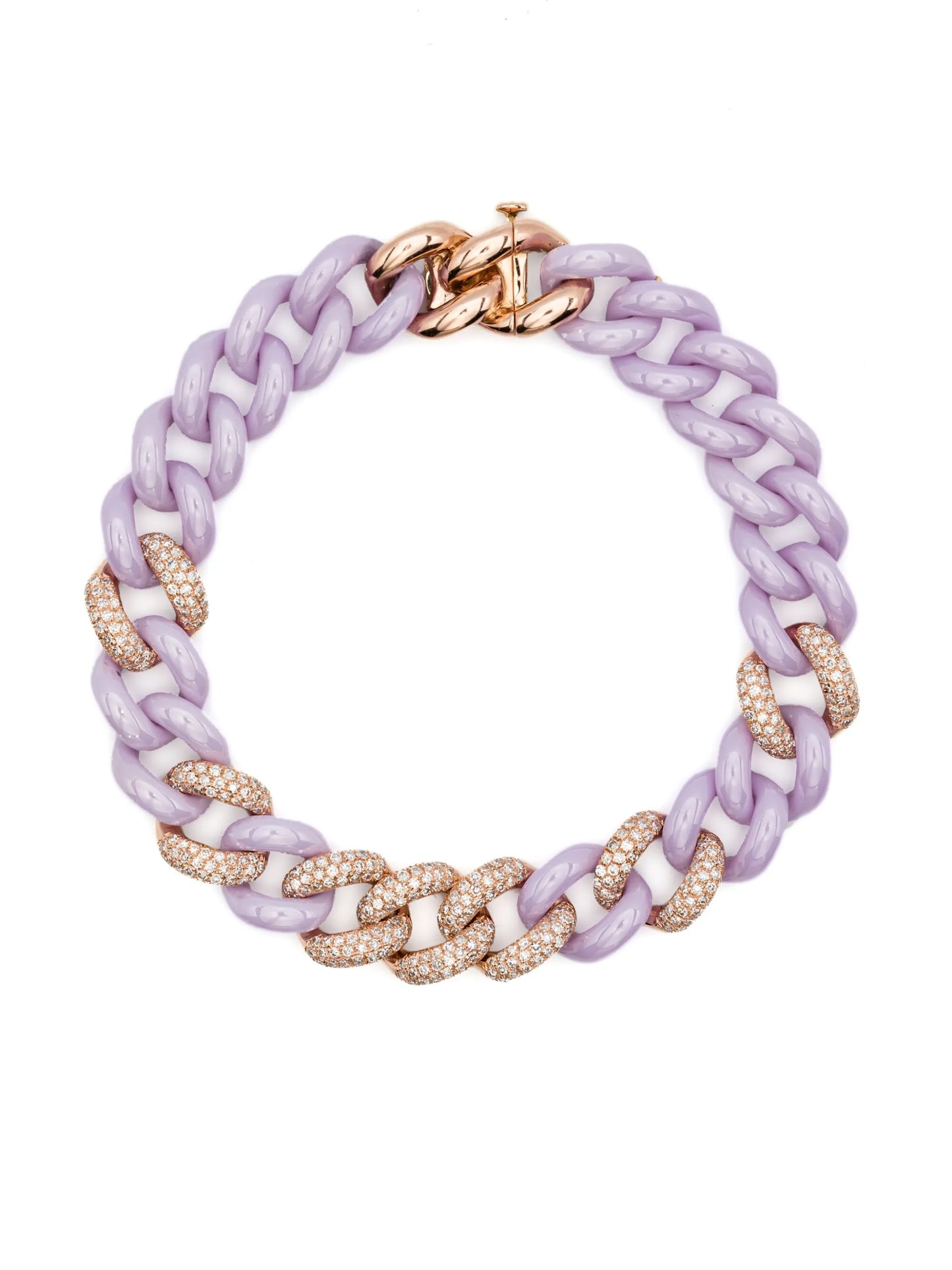 18K rose gold diamond bracelet