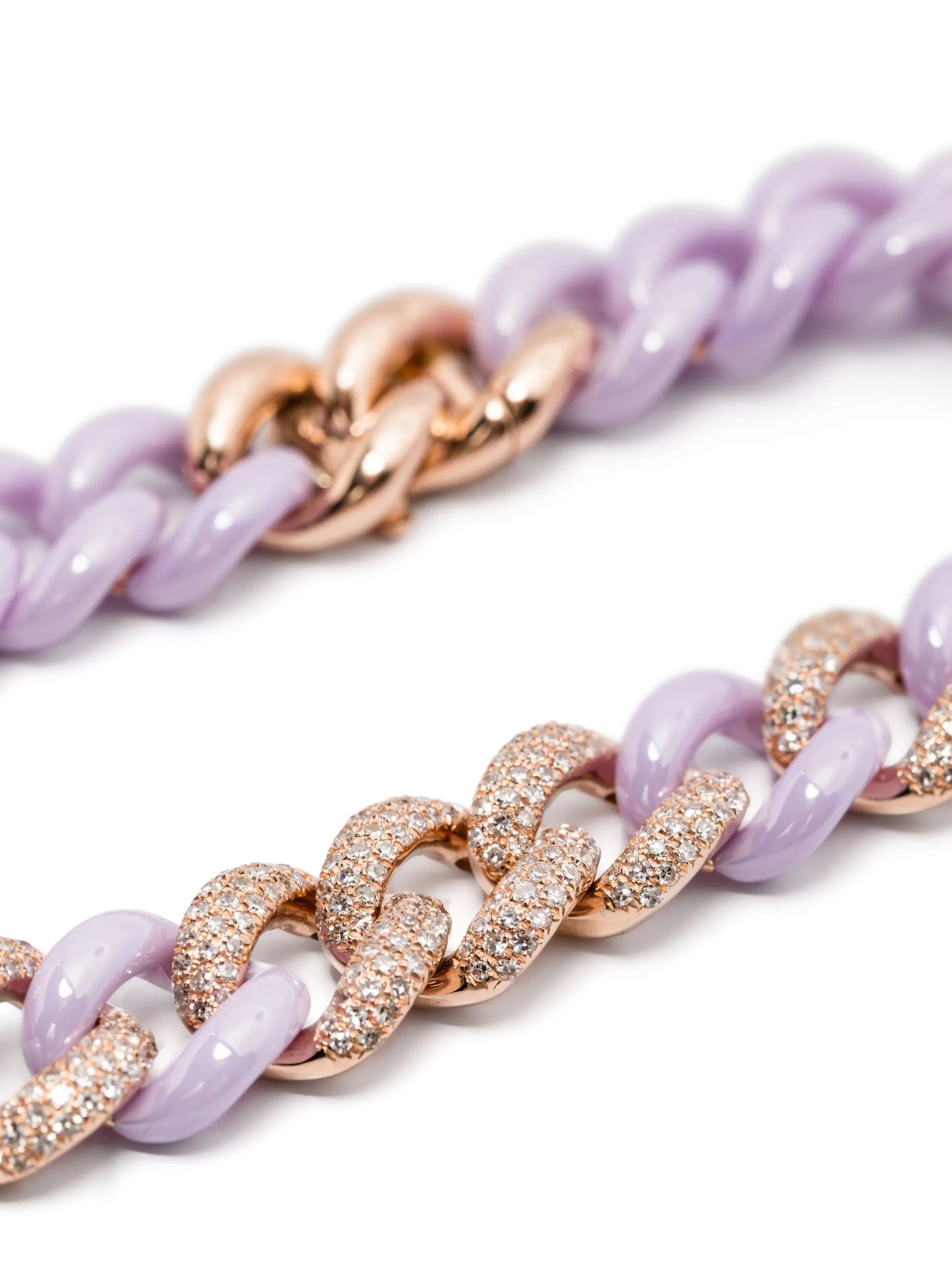 18K rose gold diamond bracelet