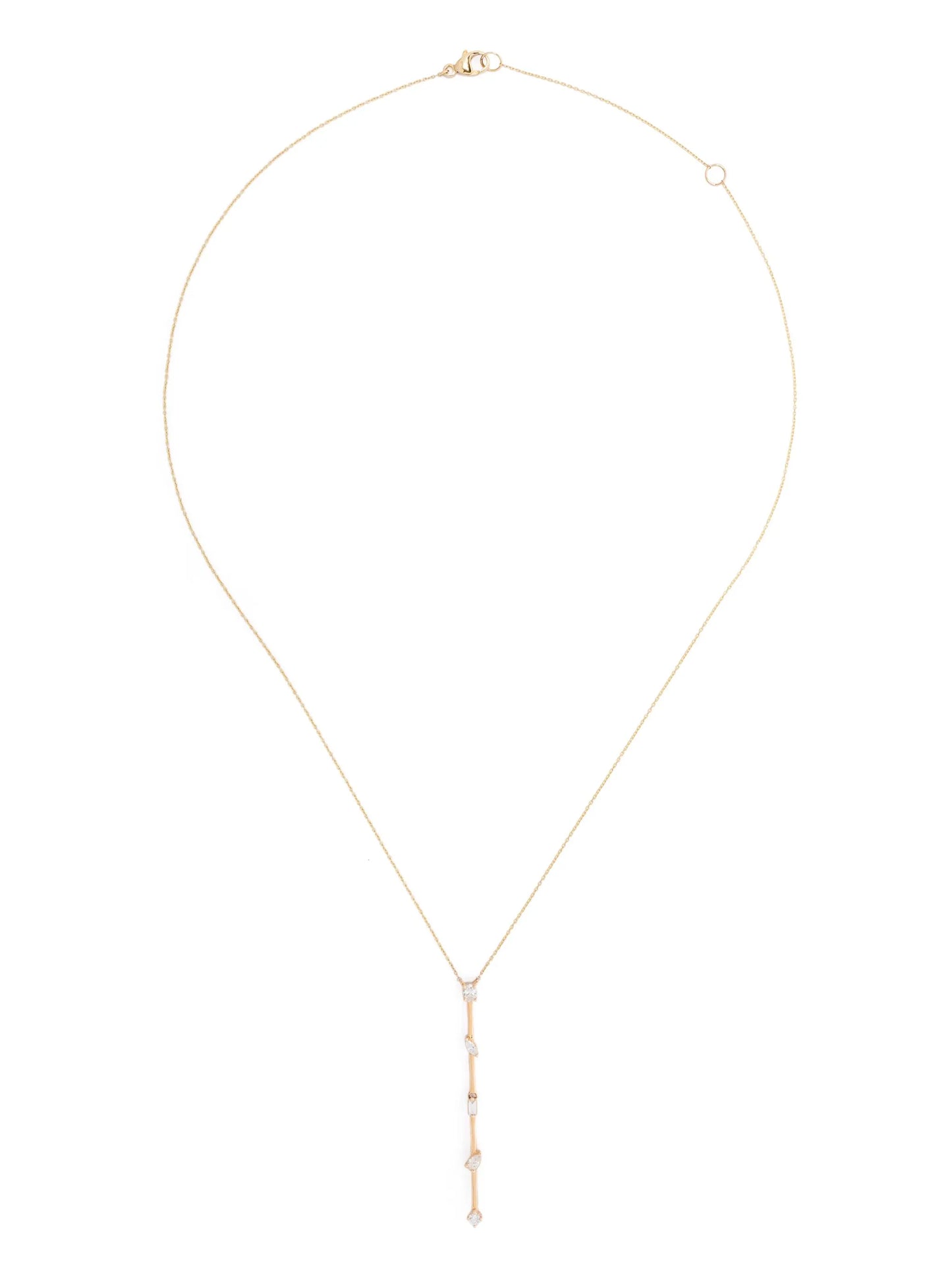 14K yellow gold Alexa Jordyn diamond pendant necklace