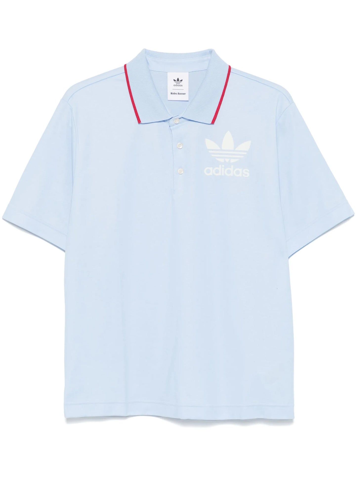 x Wales Bonner logo-flocked polo shirt