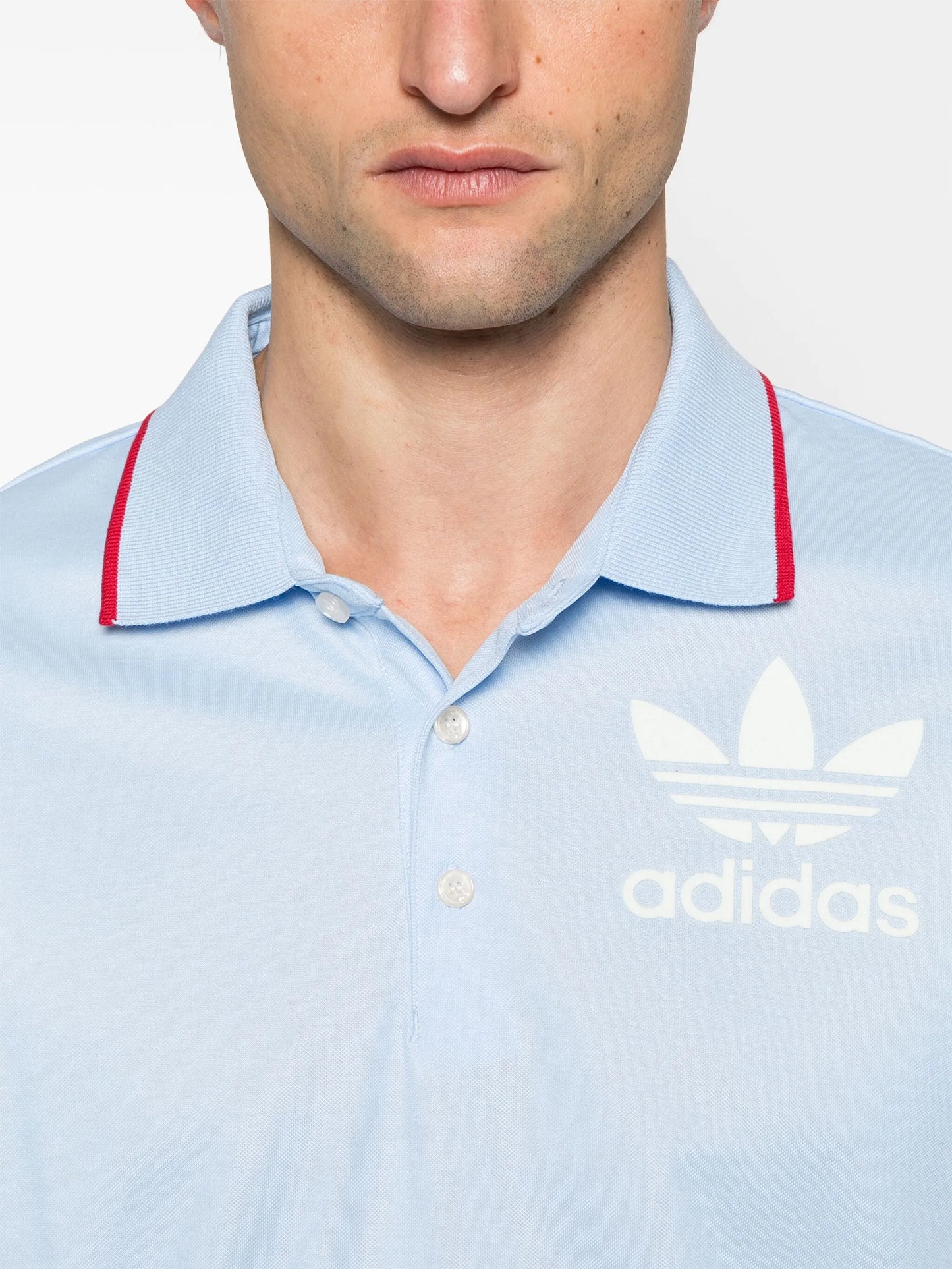 x Wales Bonner logo-flocked polo shirt