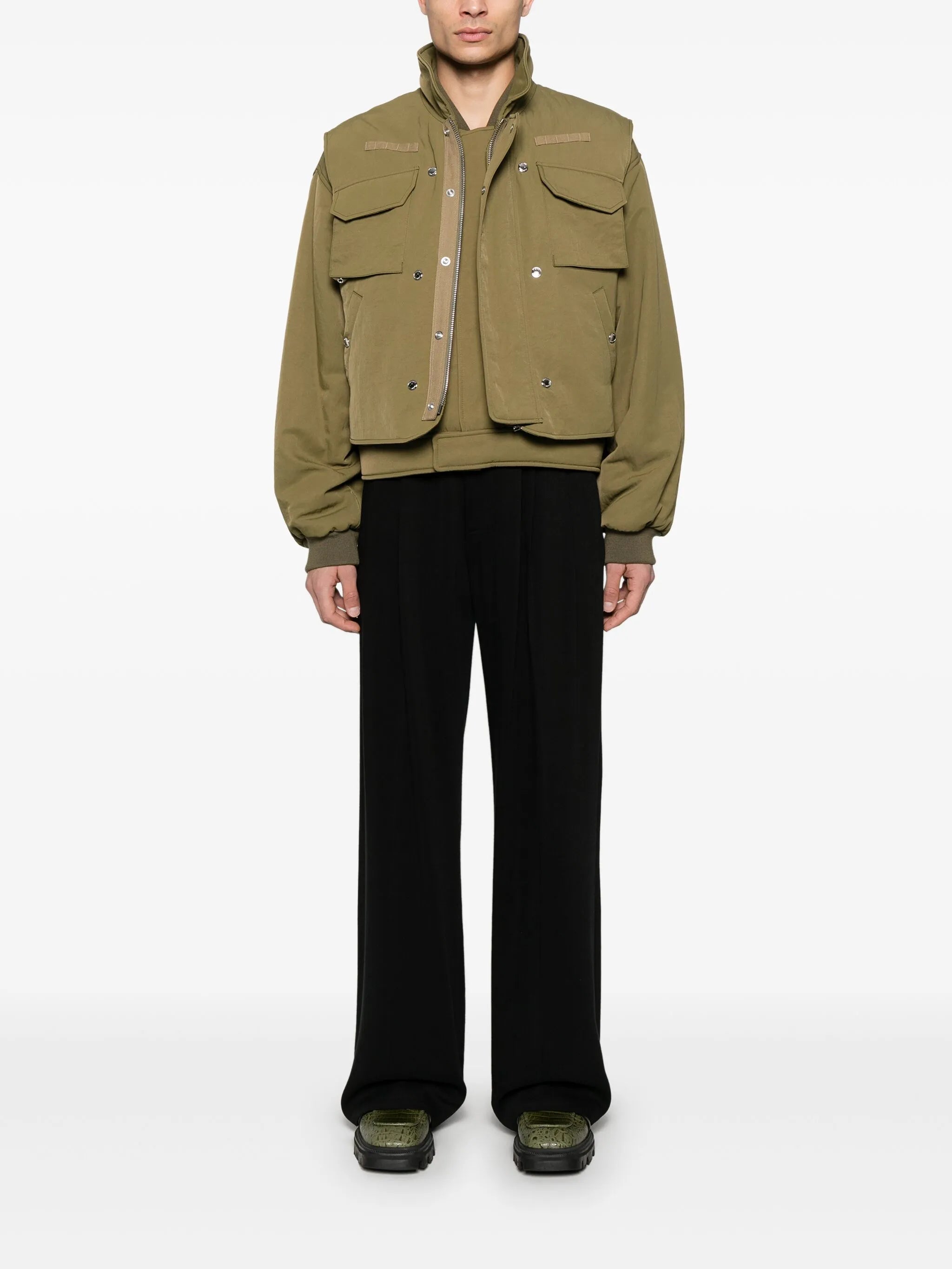 double layer bomber jacket