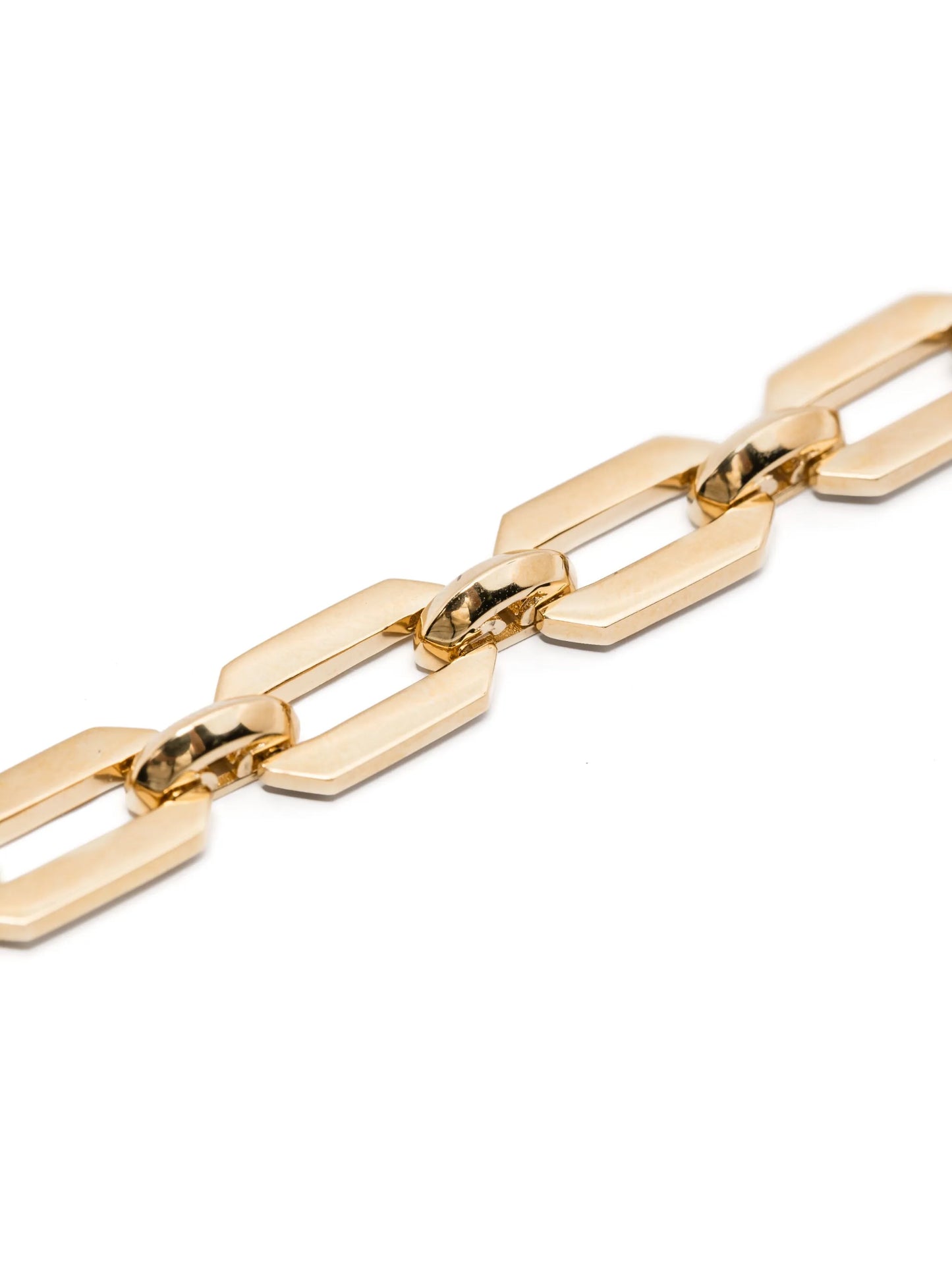 18K yellow gold flat geo bracelet