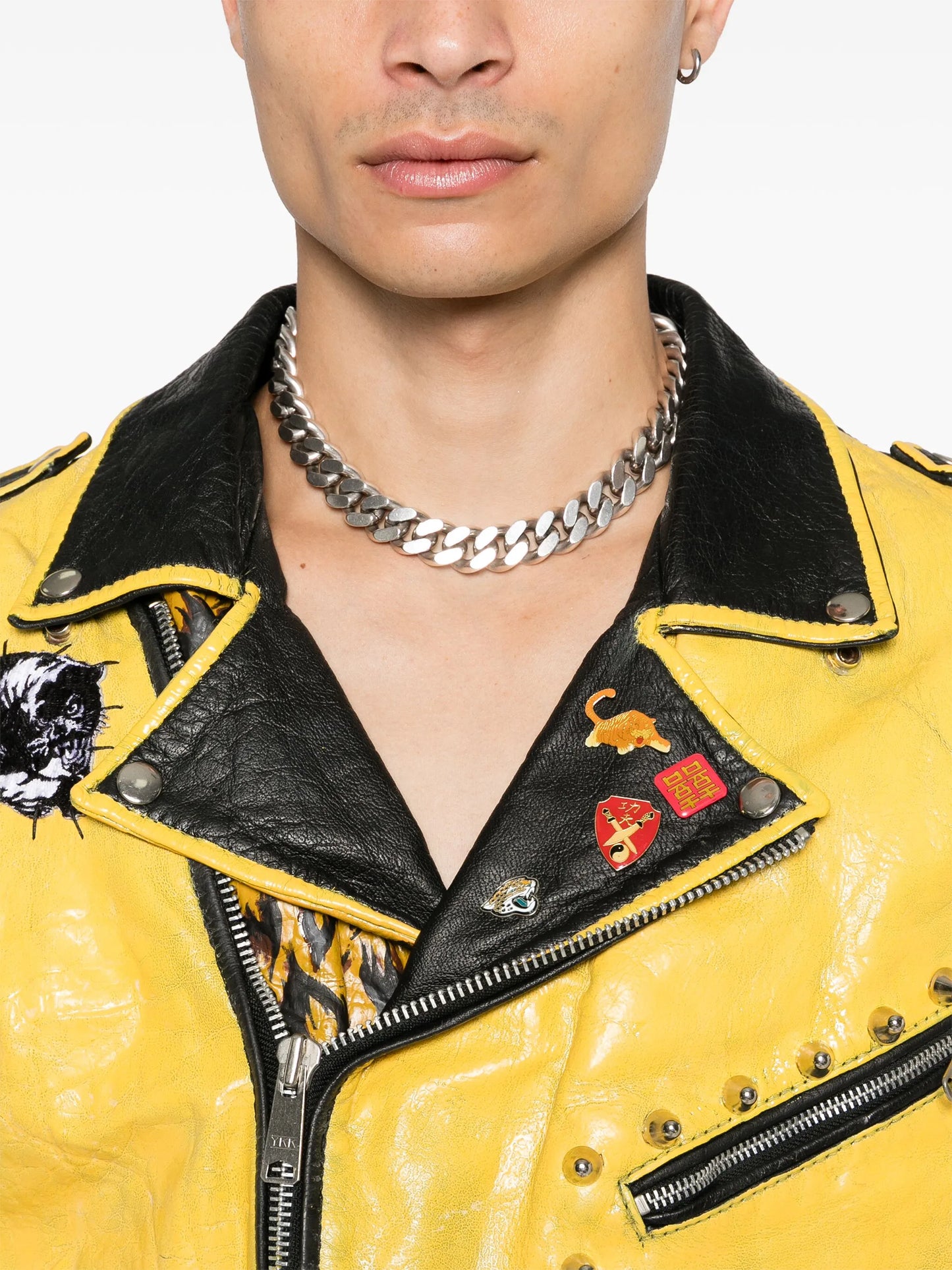 Painted Vintage leather jacket