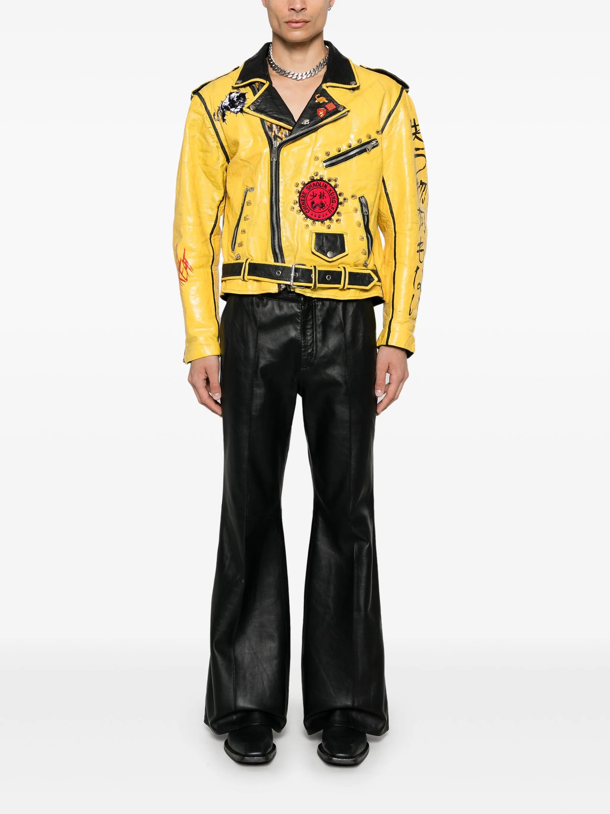 Painted Vintage leather jacket