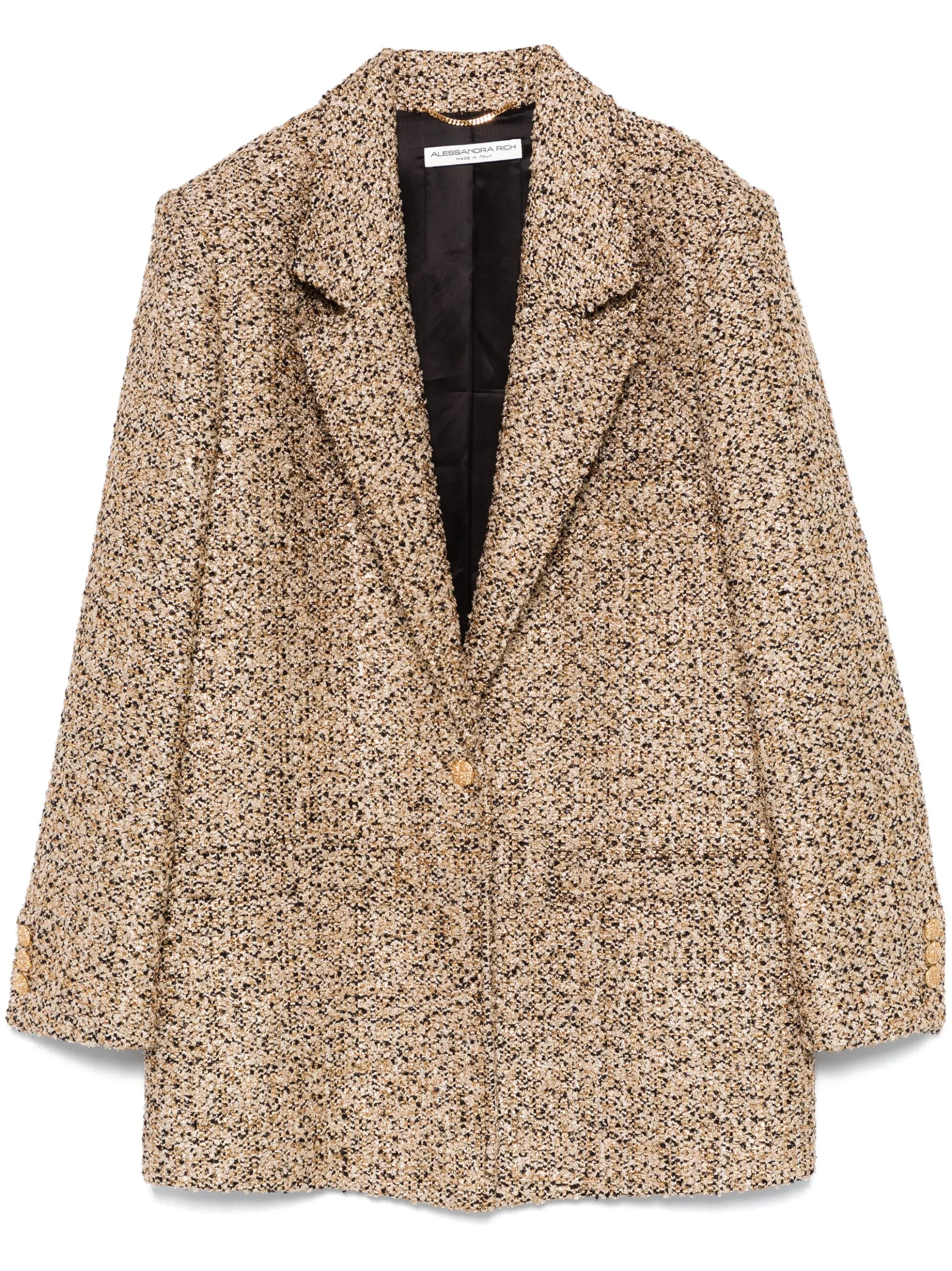 lurex tweed blazer