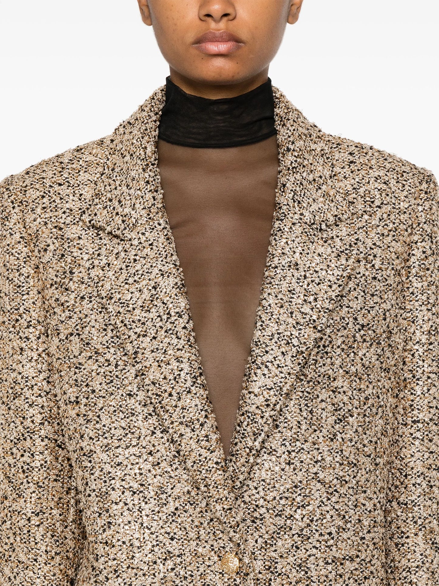 lurex tweed blazer