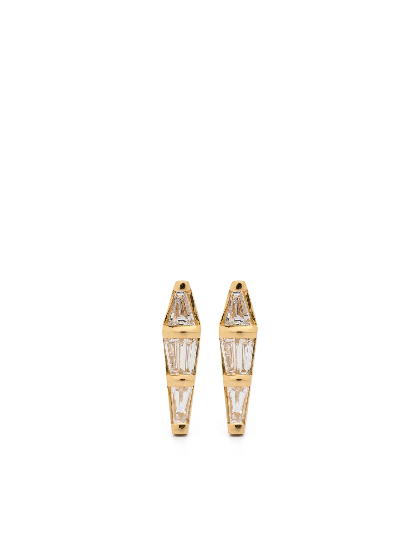 18kt yellow gold Spectrum diamond earrings