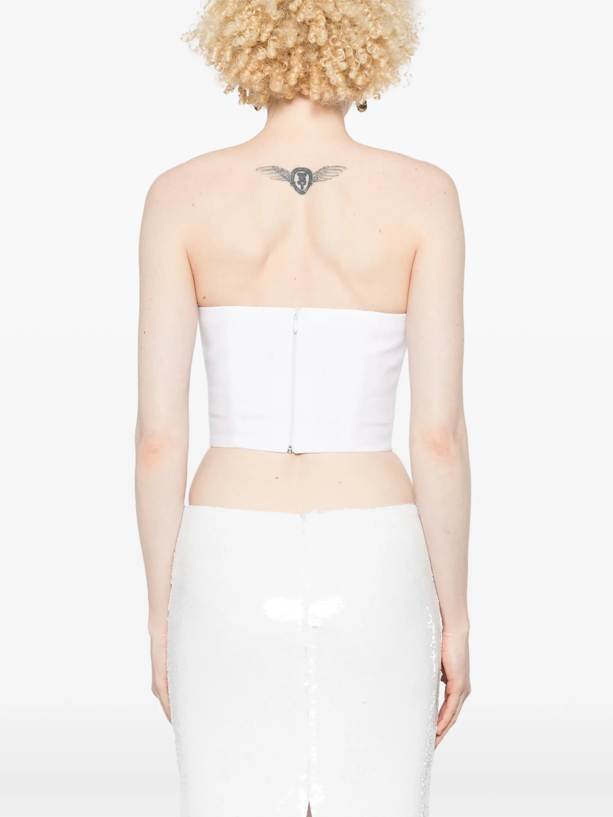 spiky corset crop top