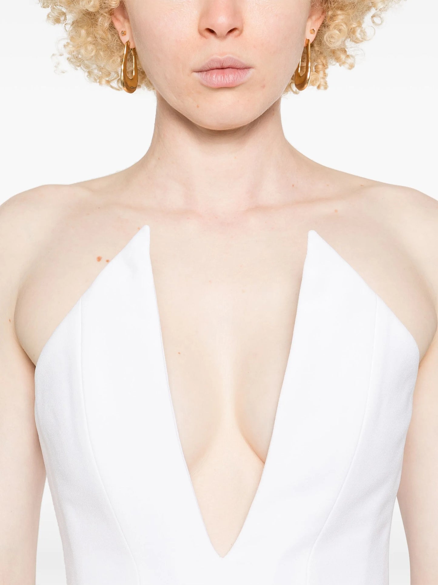 spiky corset crop top