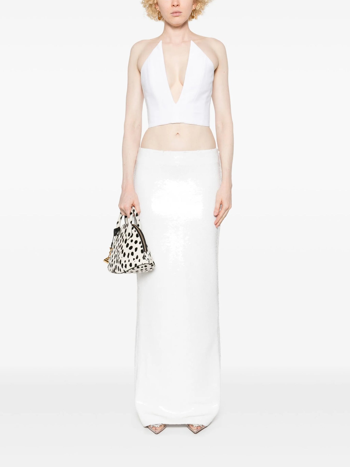 spiky corset crop top