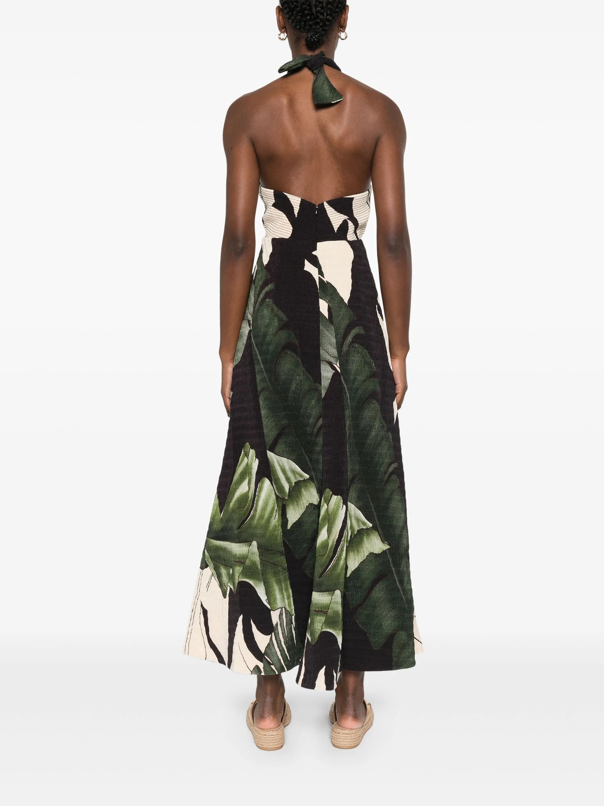 halterneck maxi dress