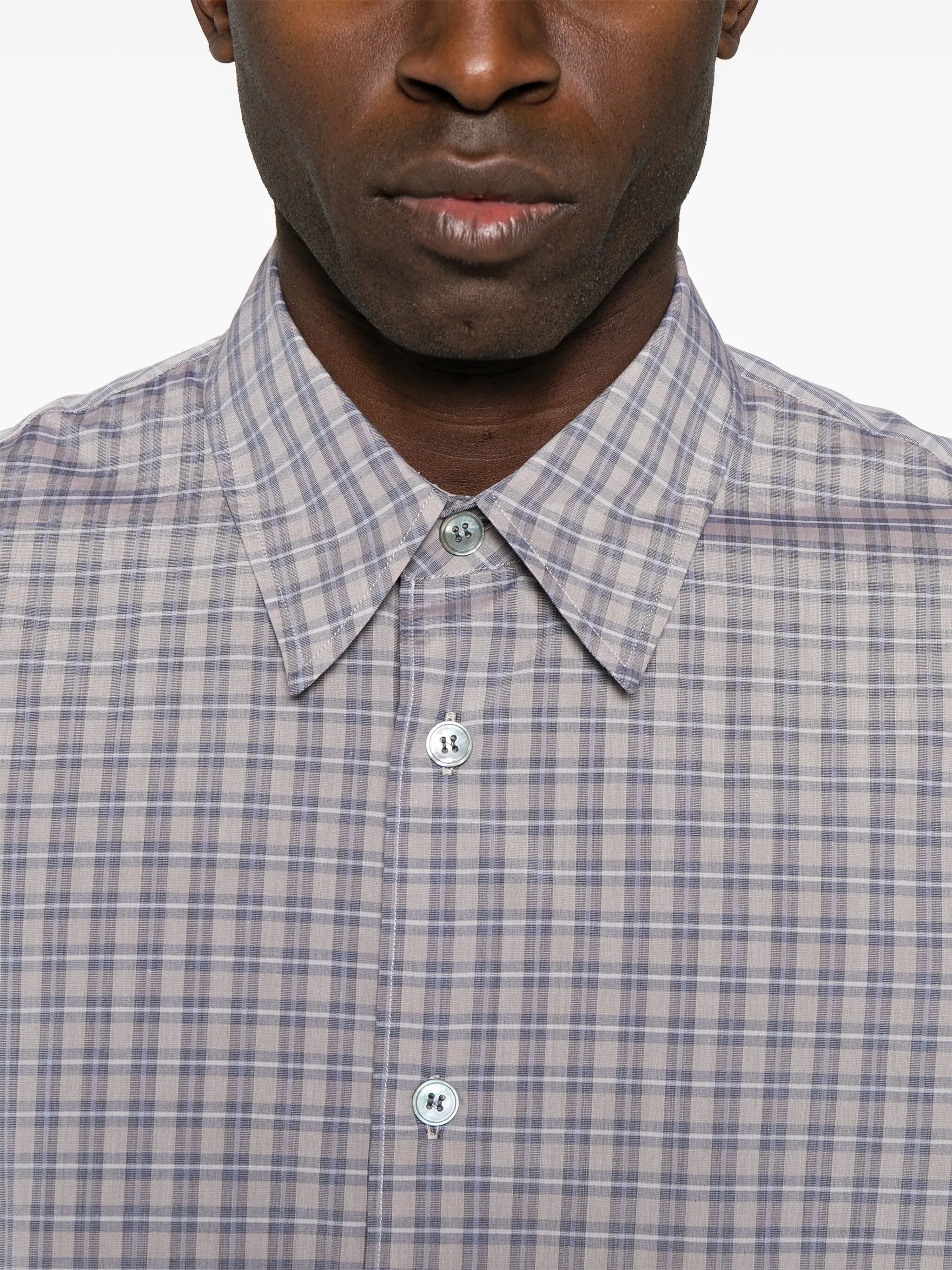 plaid-check shirt