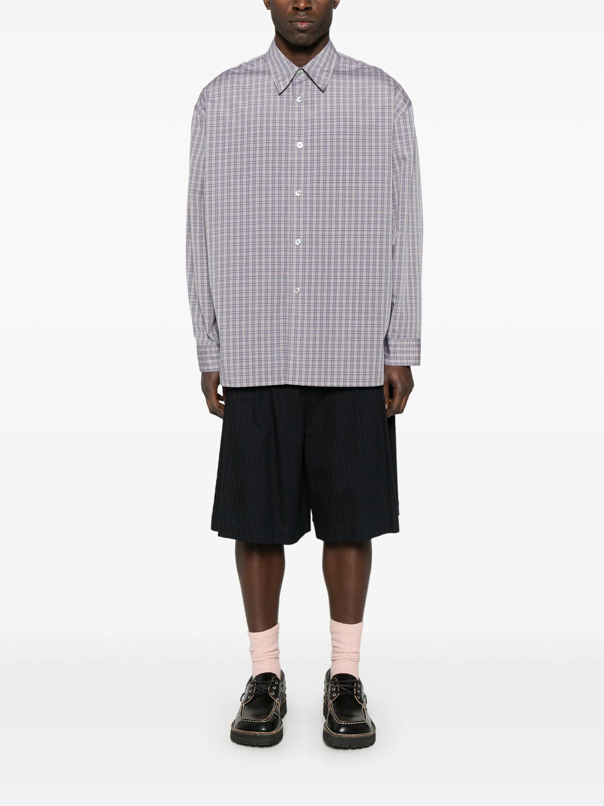 plaid-check shirt