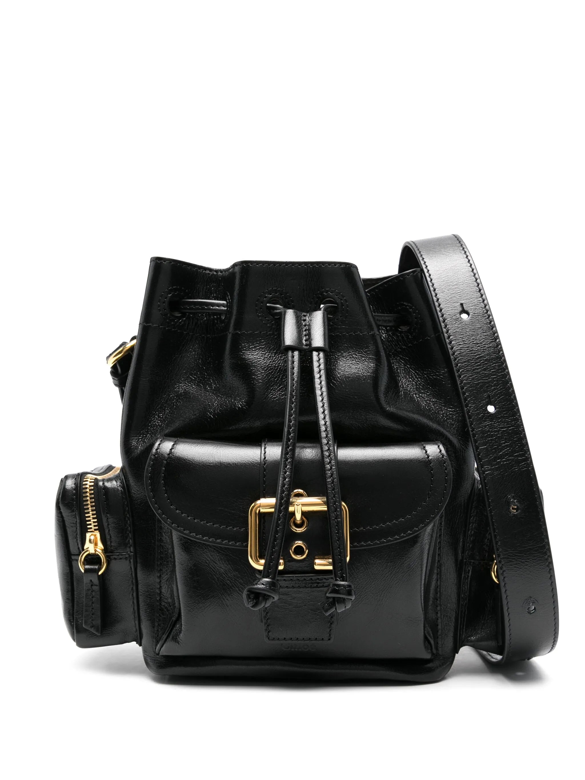 leather bucket bag