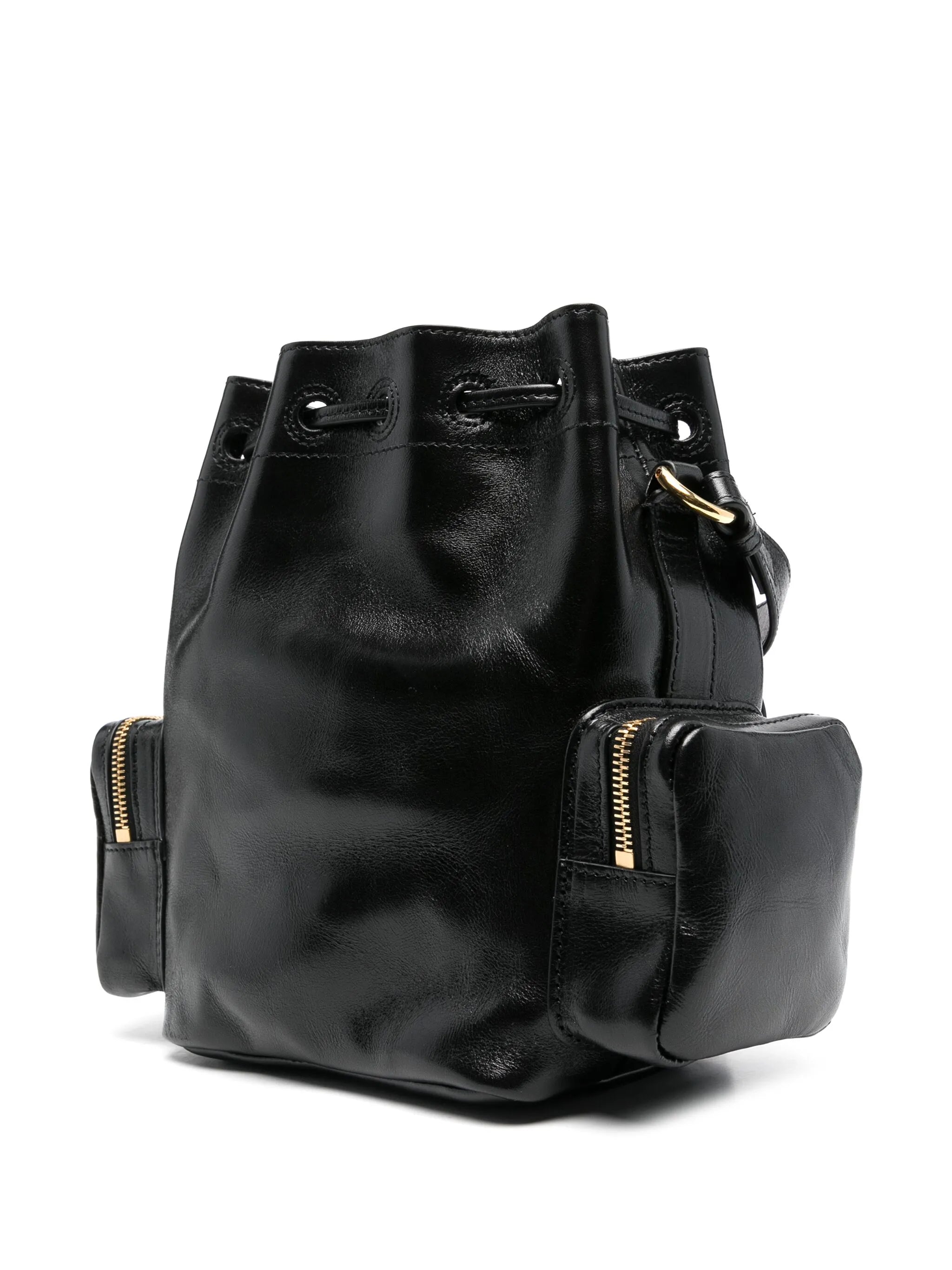 leather bucket bag