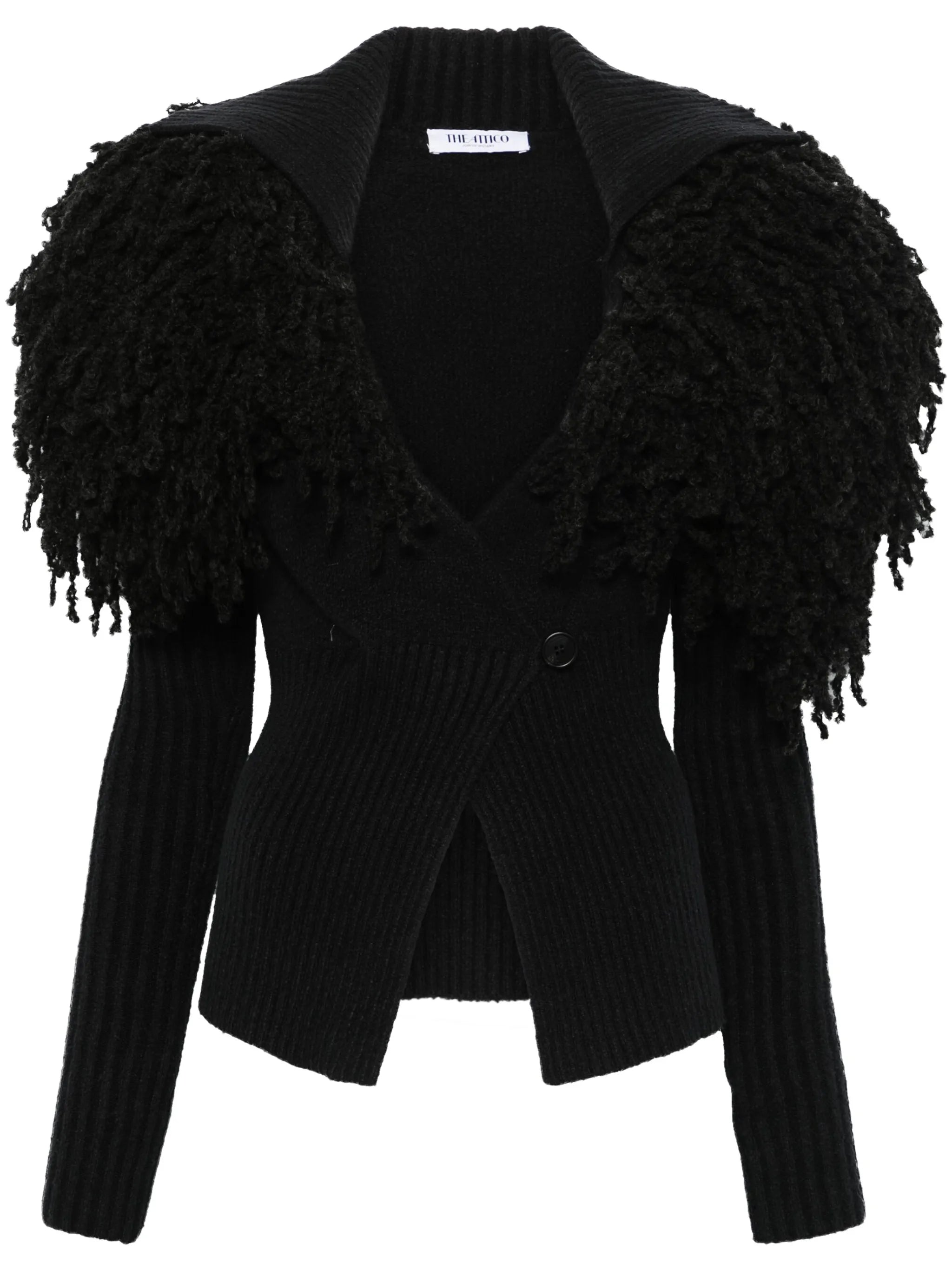 fringe-detail cardigan