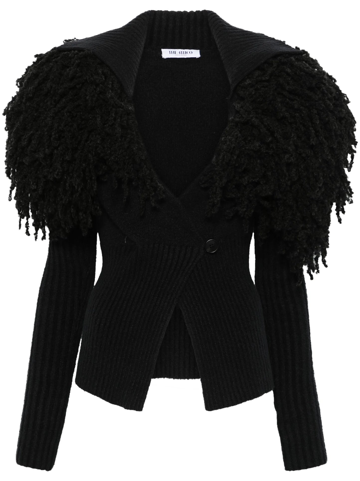 fringe-detail cardigan