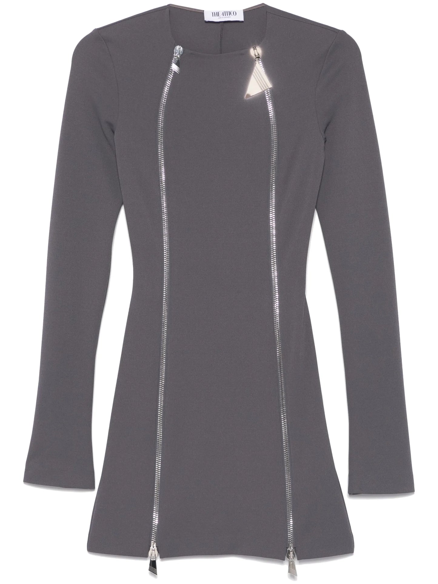 zipped mini dress