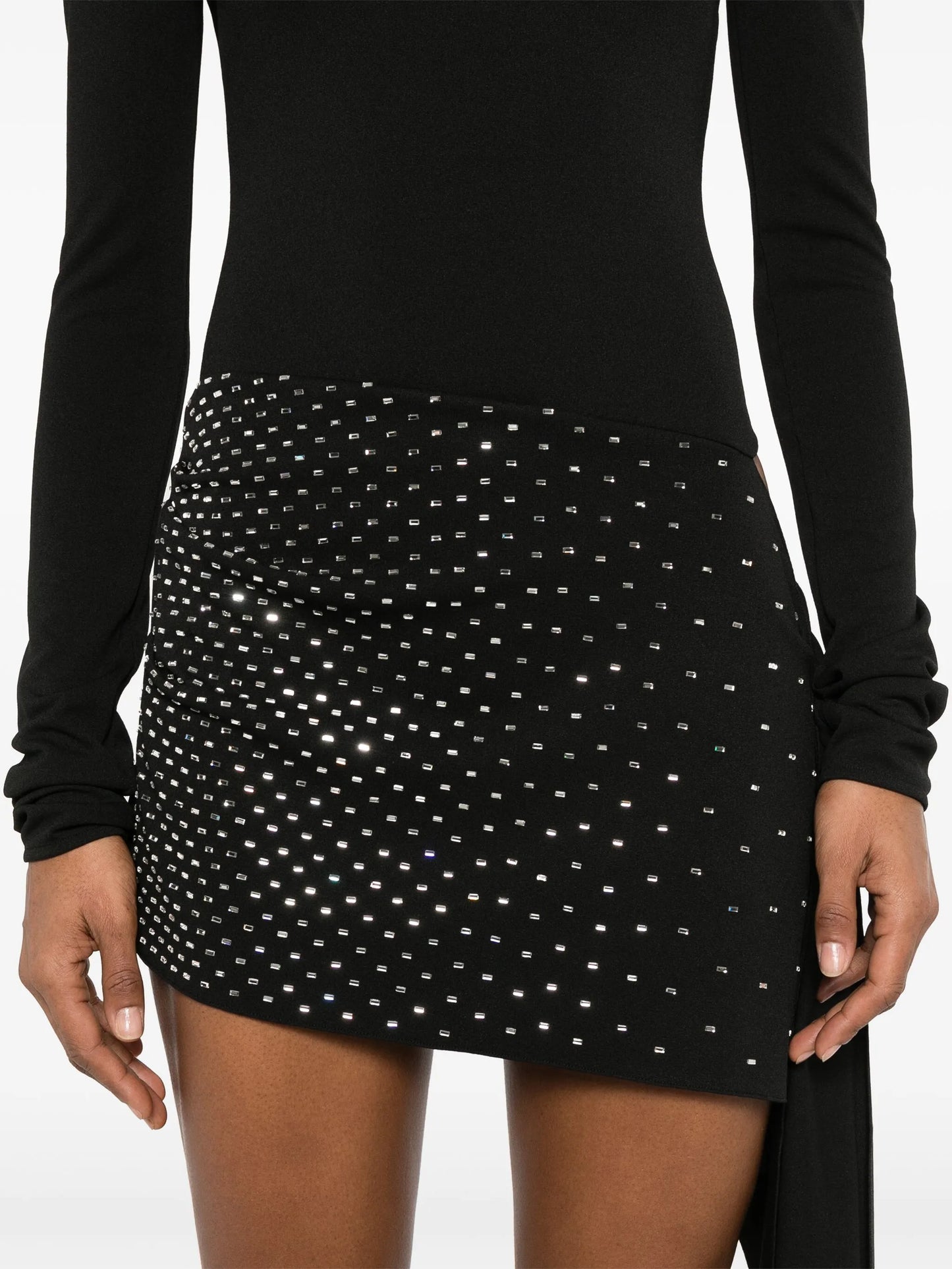 asymmetric mini dress