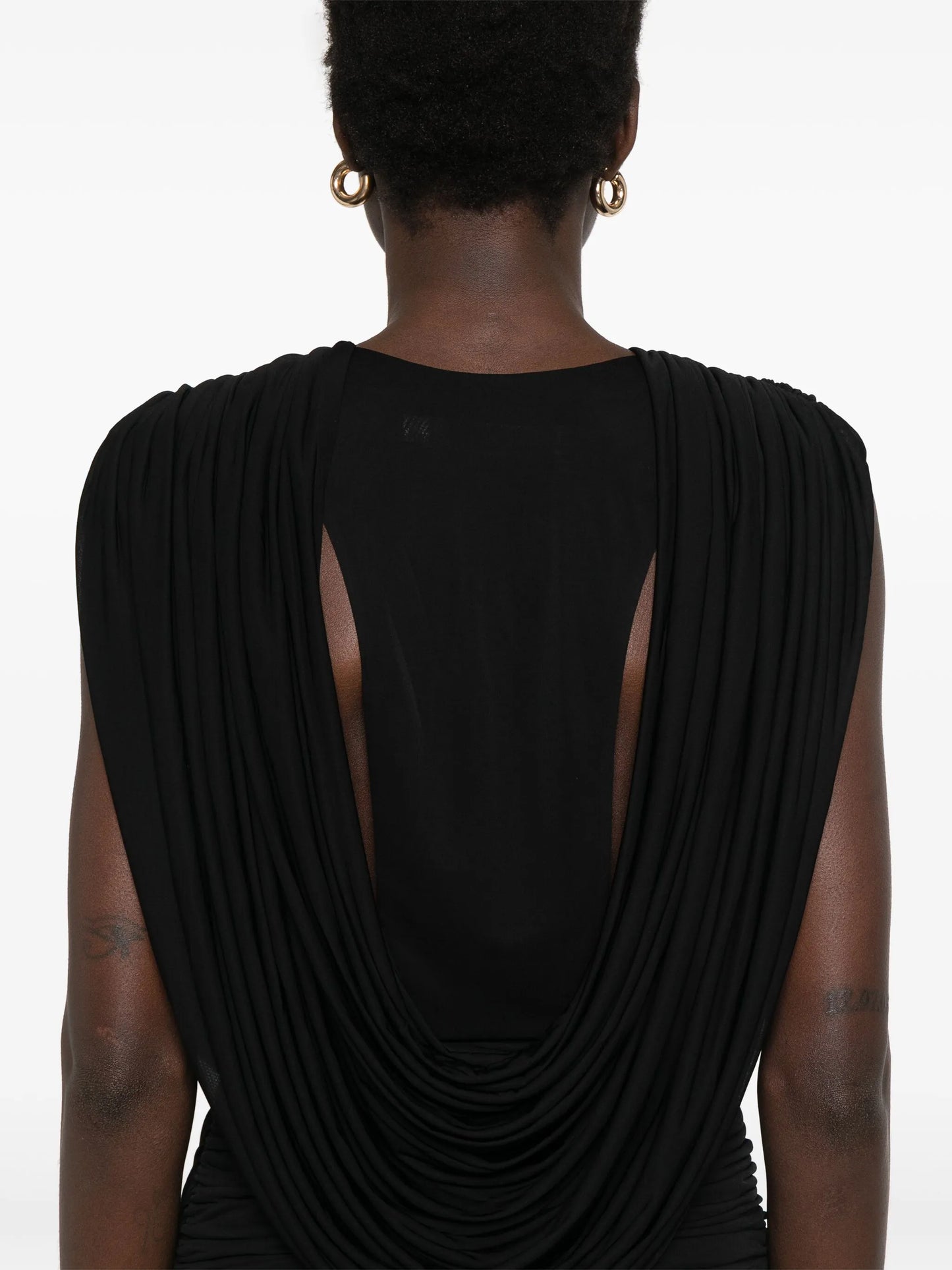 draped maxi dress