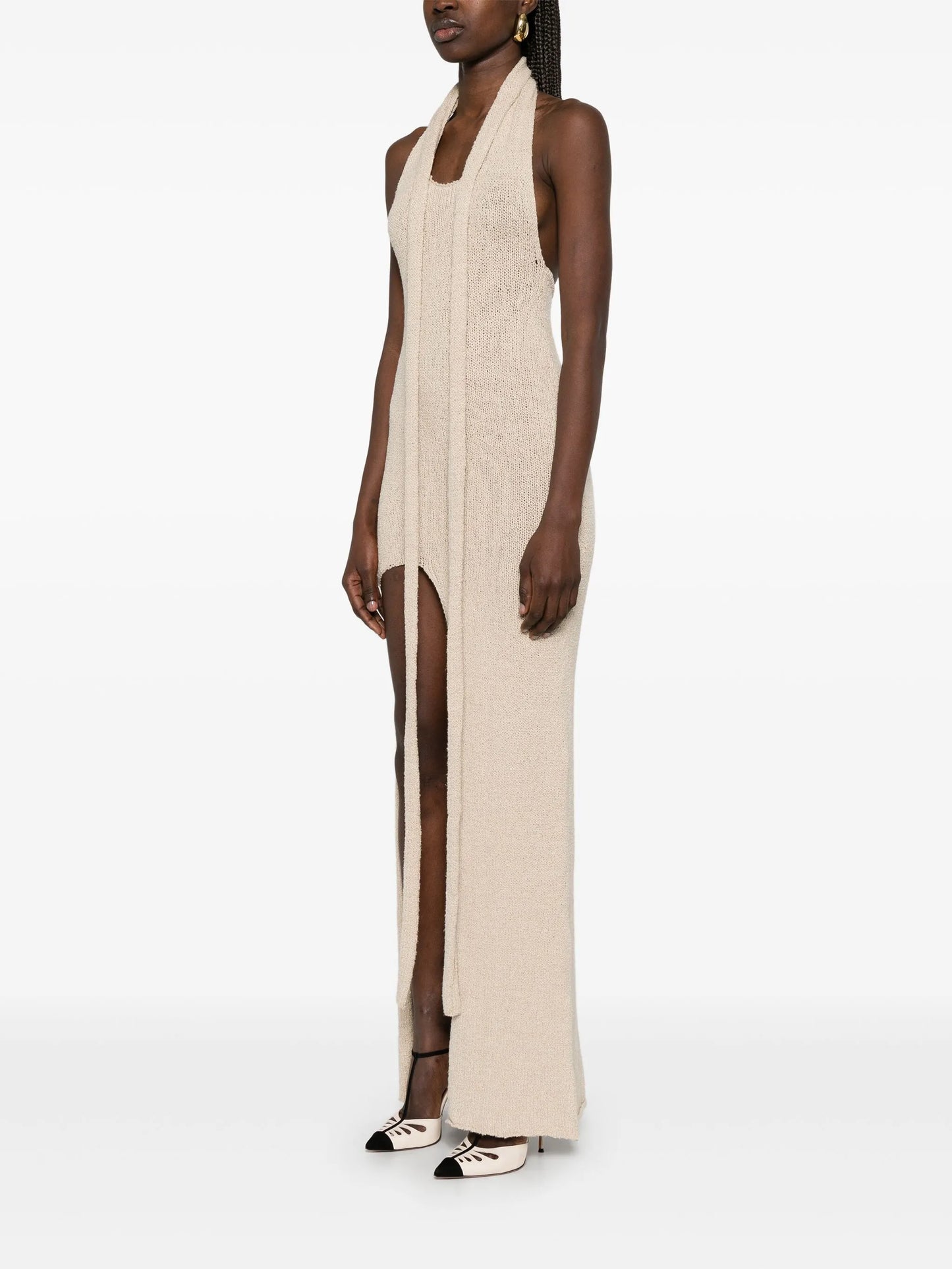 knitted midi dress