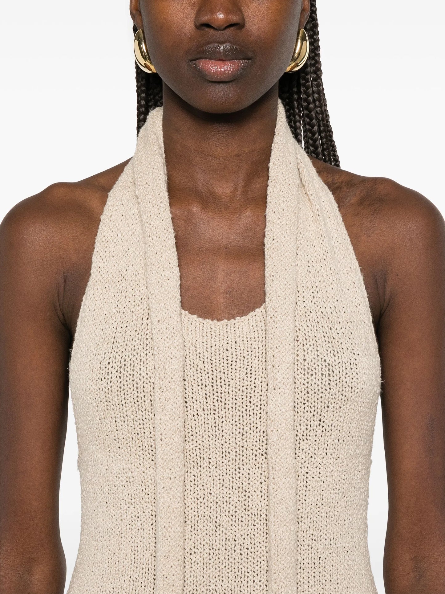 knitted midi dress