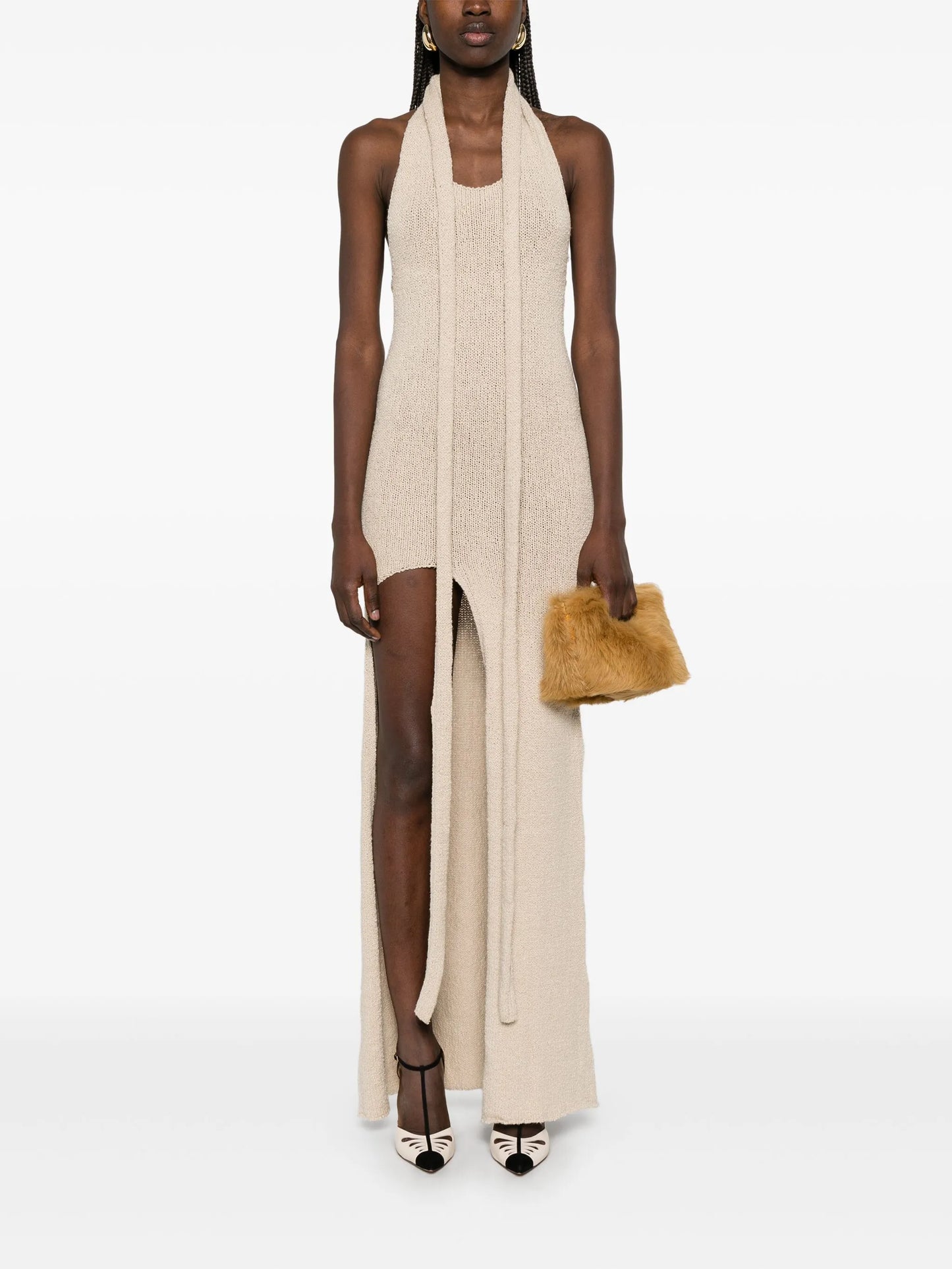 knitted midi dress