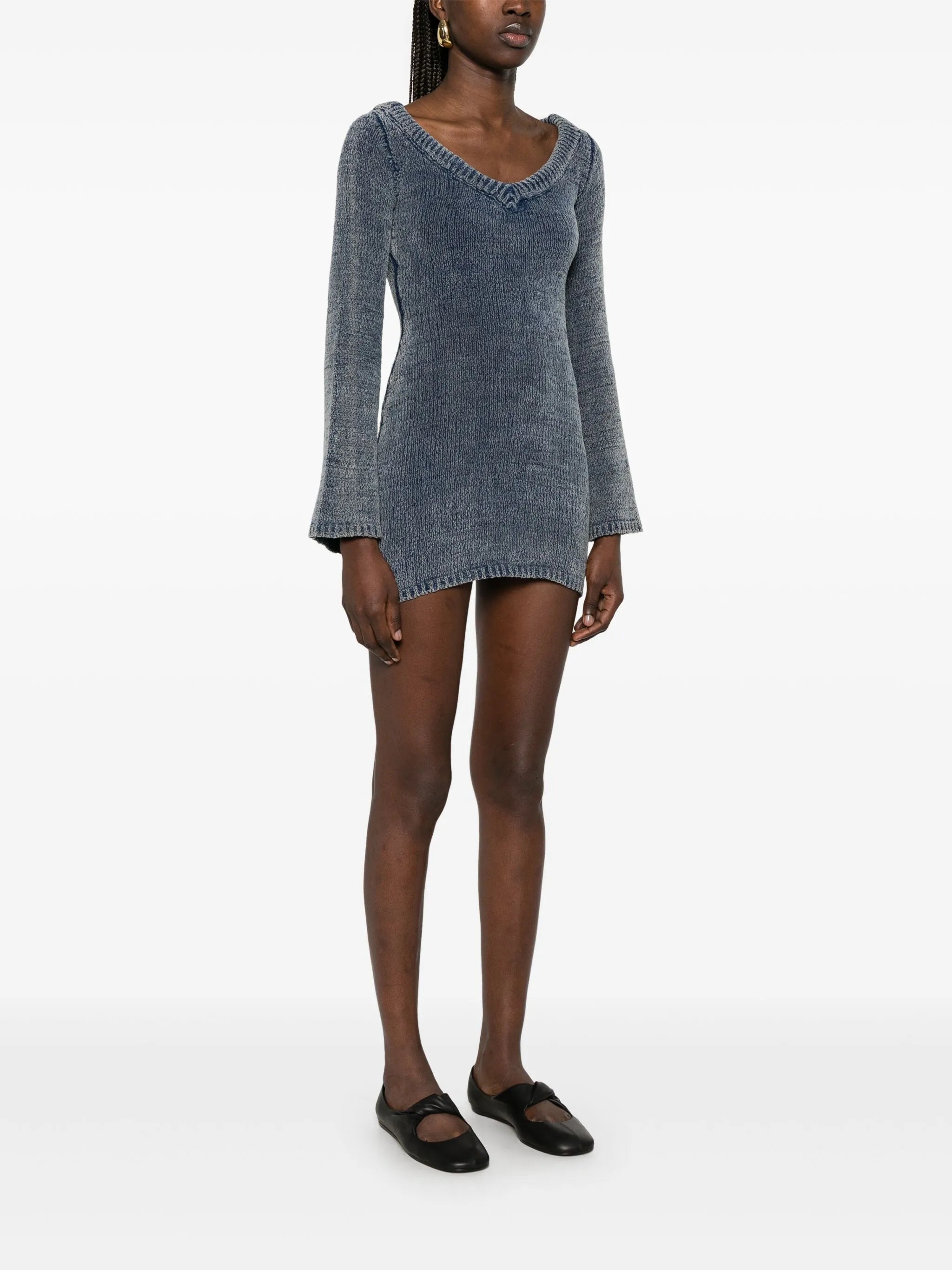 knitted mini dress