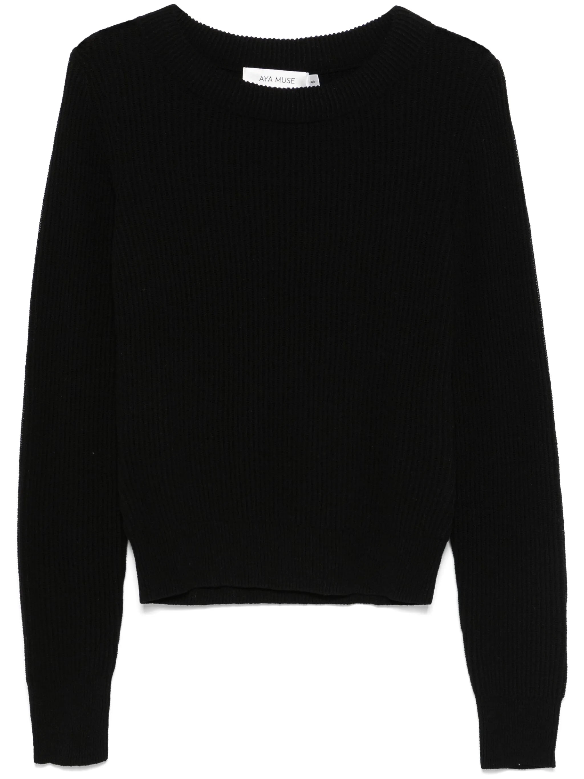 ribbed-knit sweater
