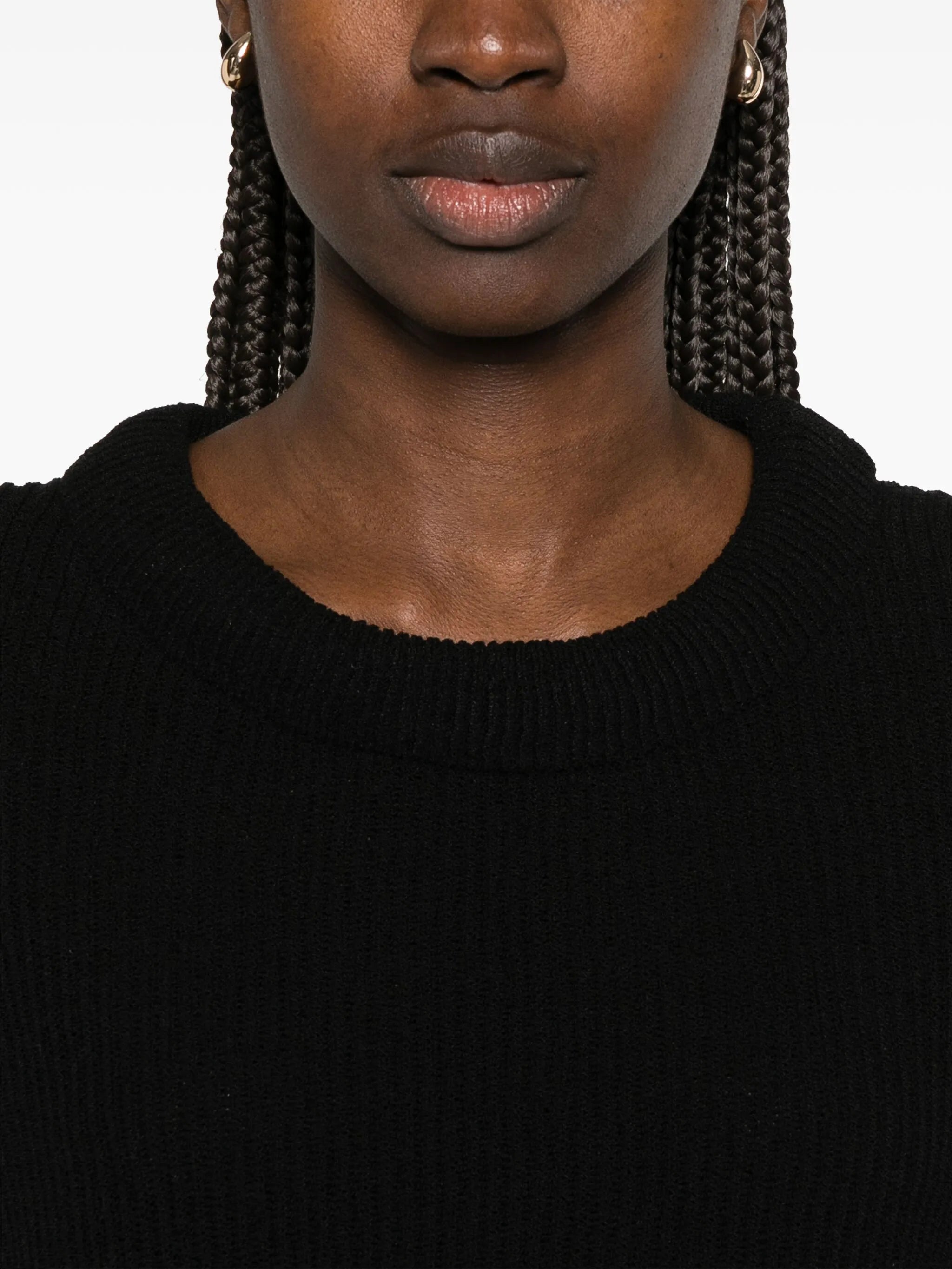 ribbed-knit sweater