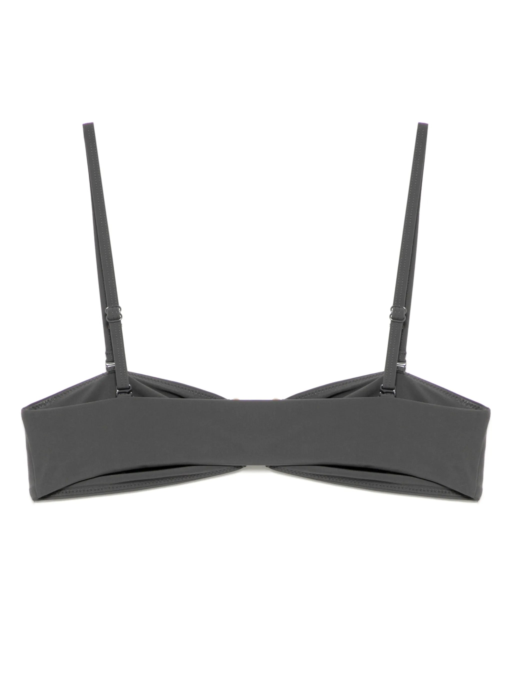 ruched bandeau bikini top