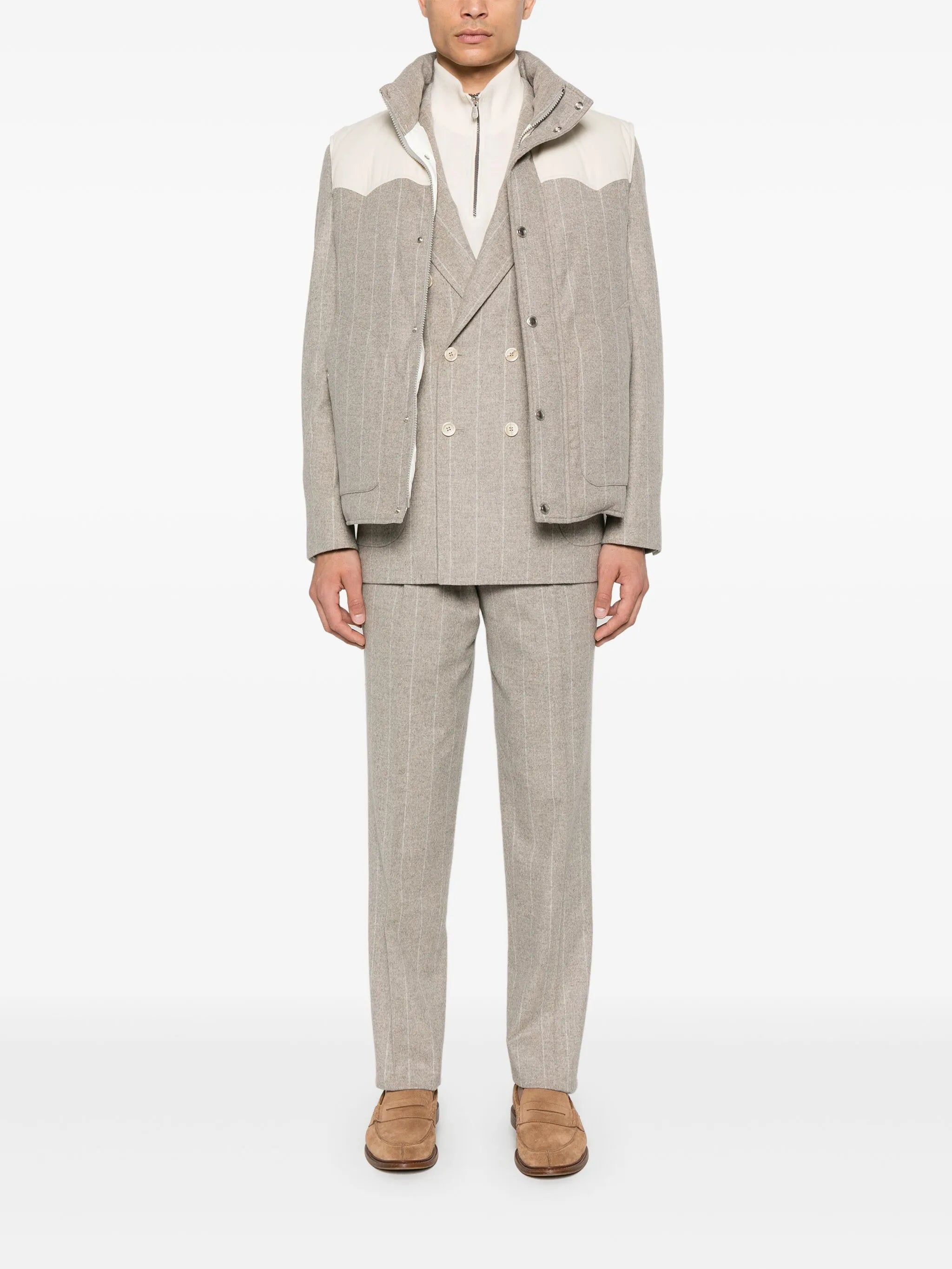 pinstriped suit