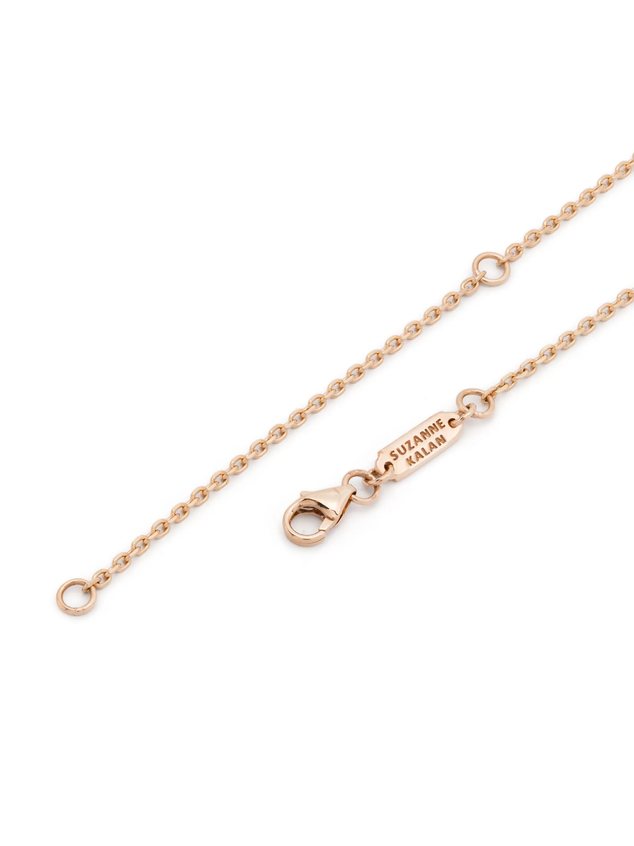 18kt rose gold Dangle diamond necklace