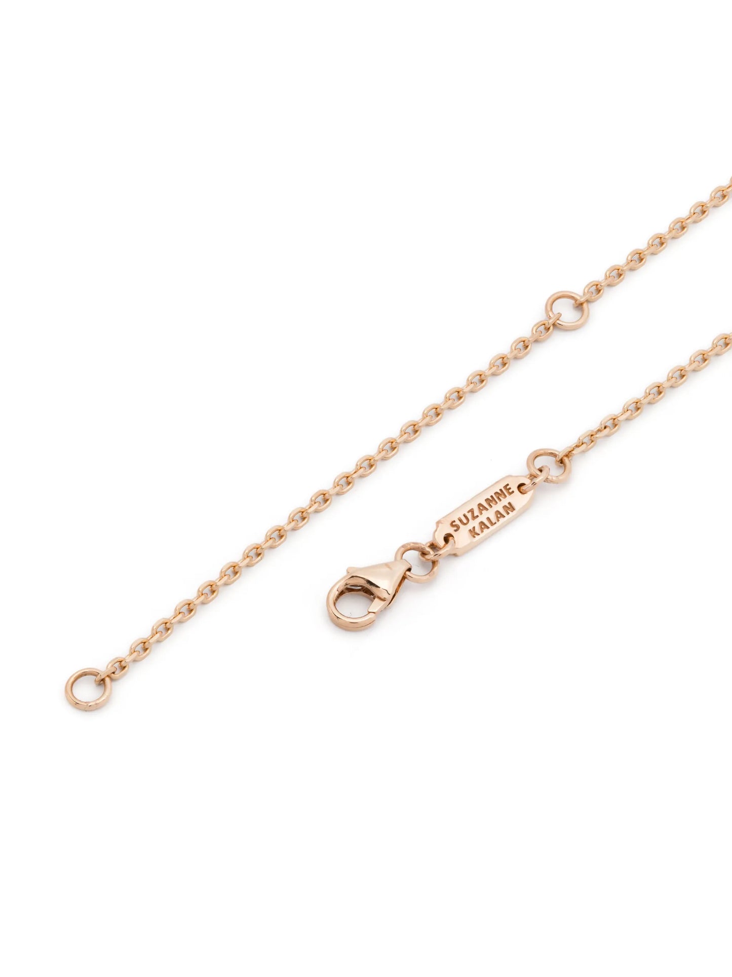 18kt rose gold Dangle diamond necklace