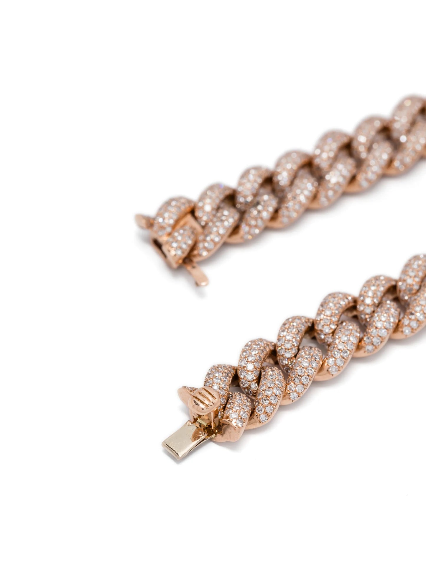18K rose gold essential diamond bracelet