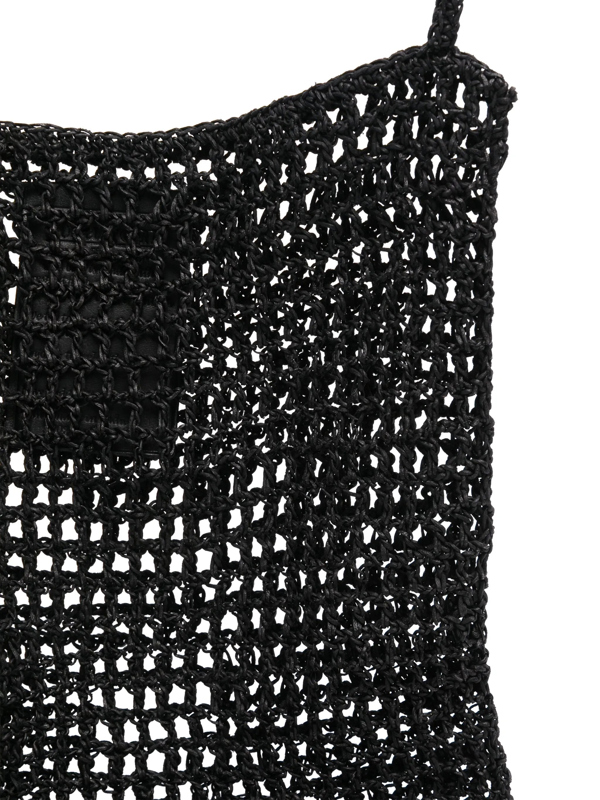knitted shoulder bag