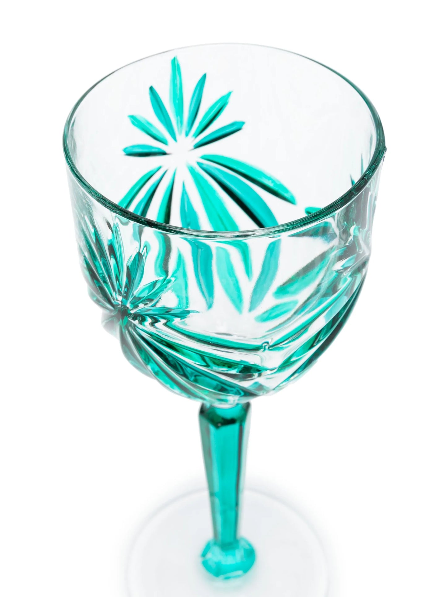 Stars crystal wine glasses set (set of four)