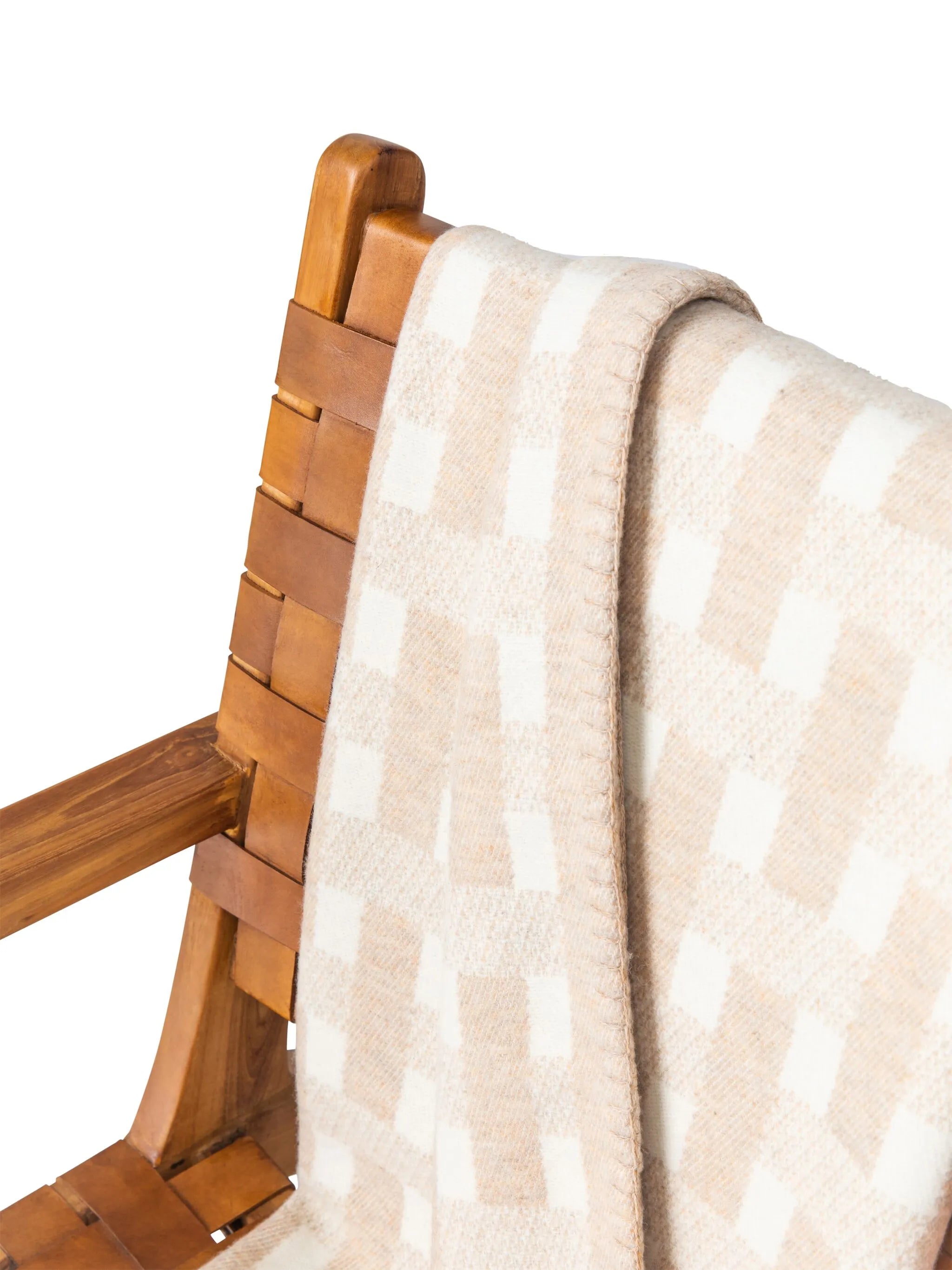 stitched basketweave throw