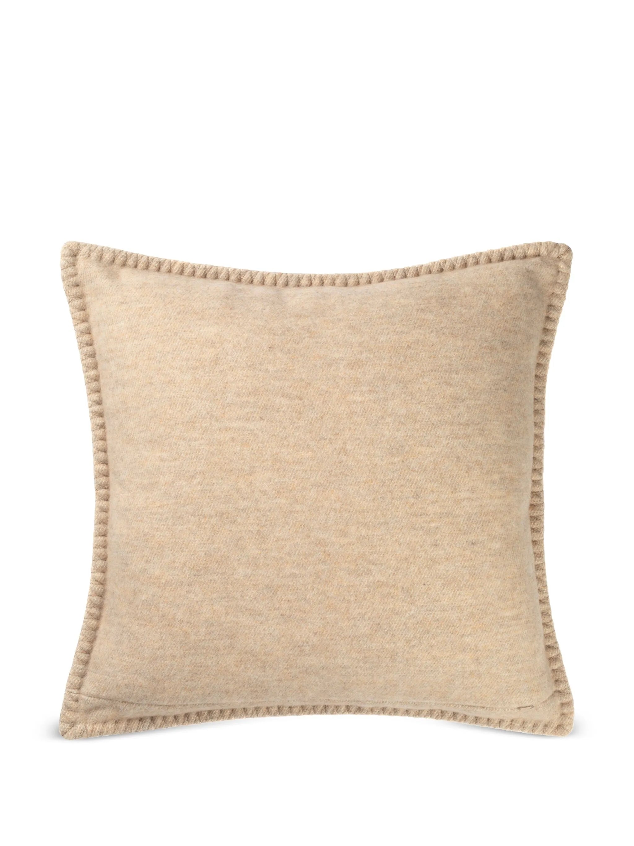 basketweave wool cushion
